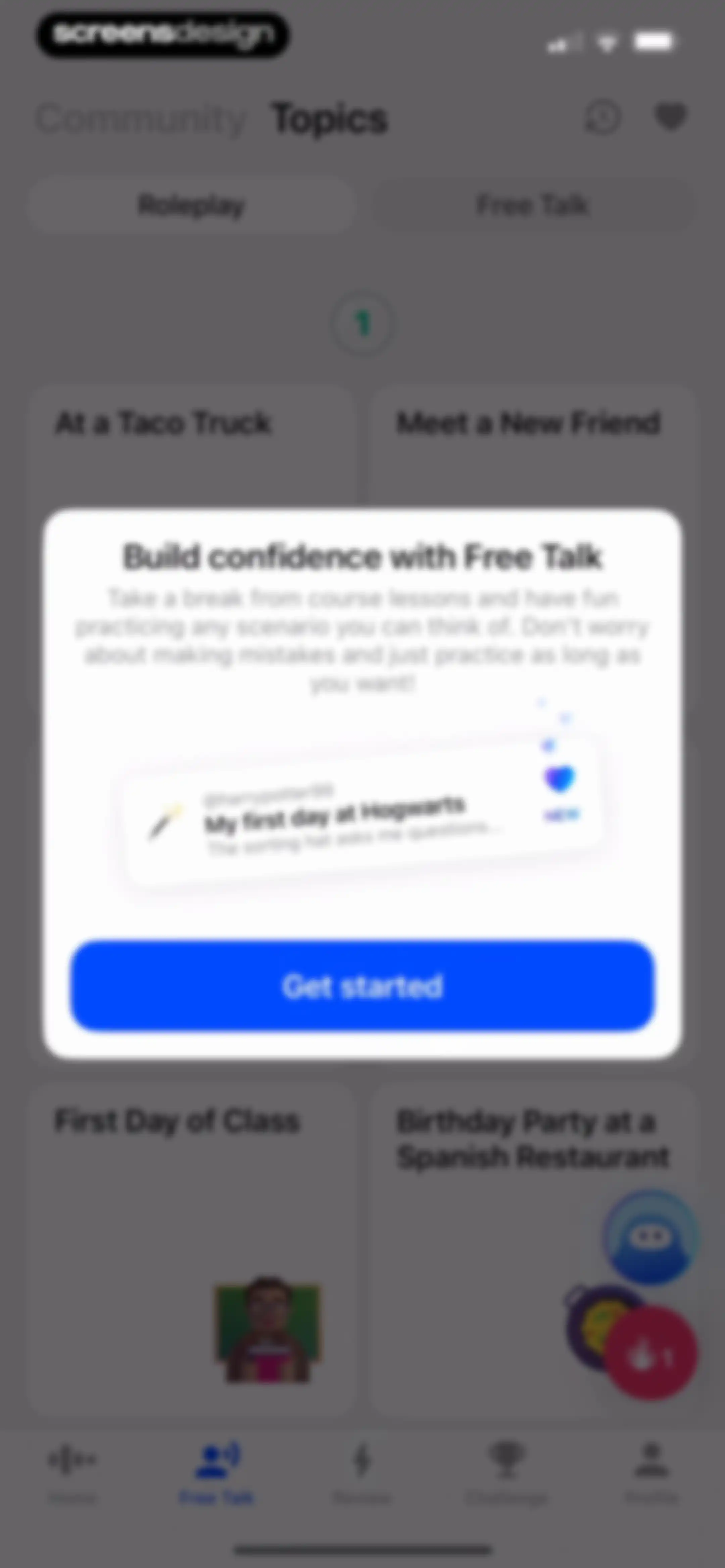 Speak: Language Learning screen 113