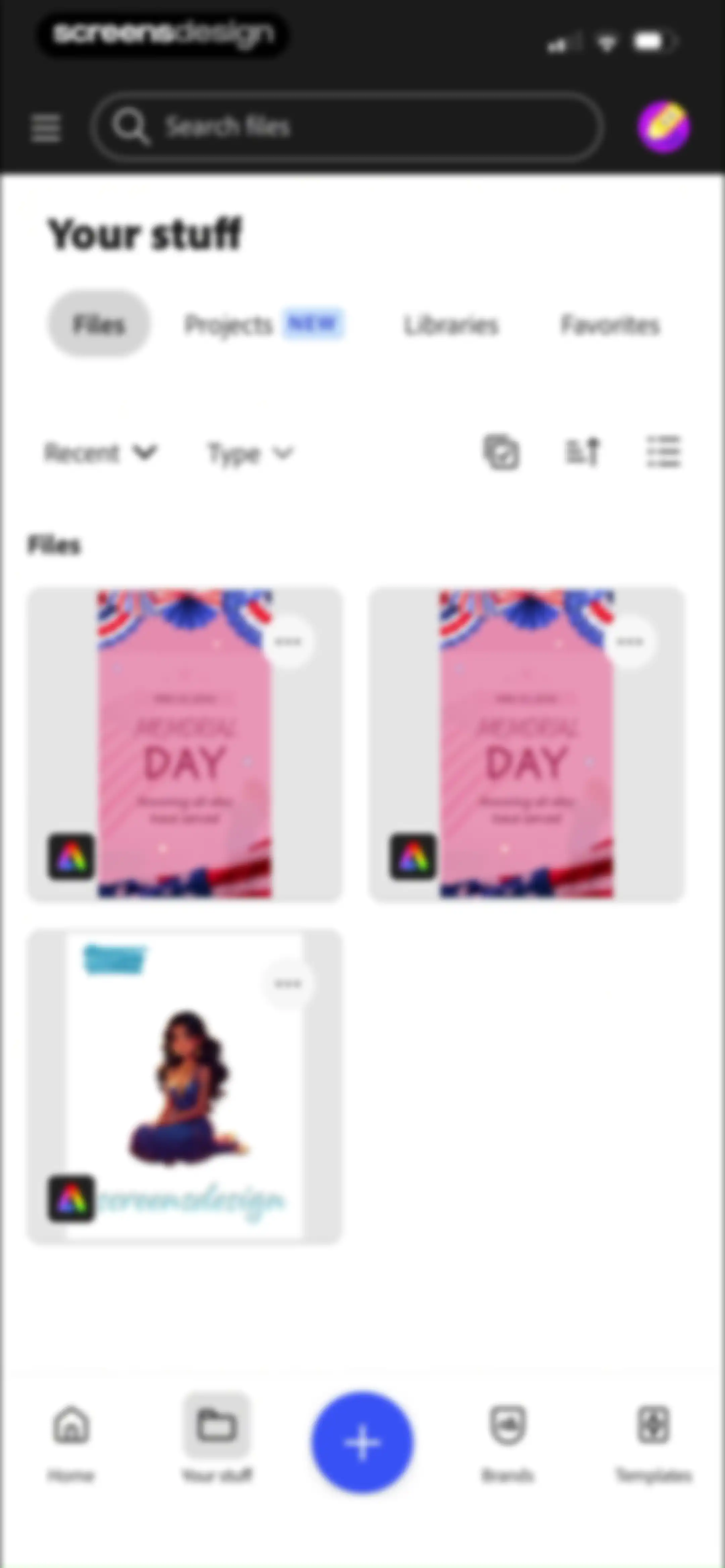Adobe Express: Create Anything screen 107
