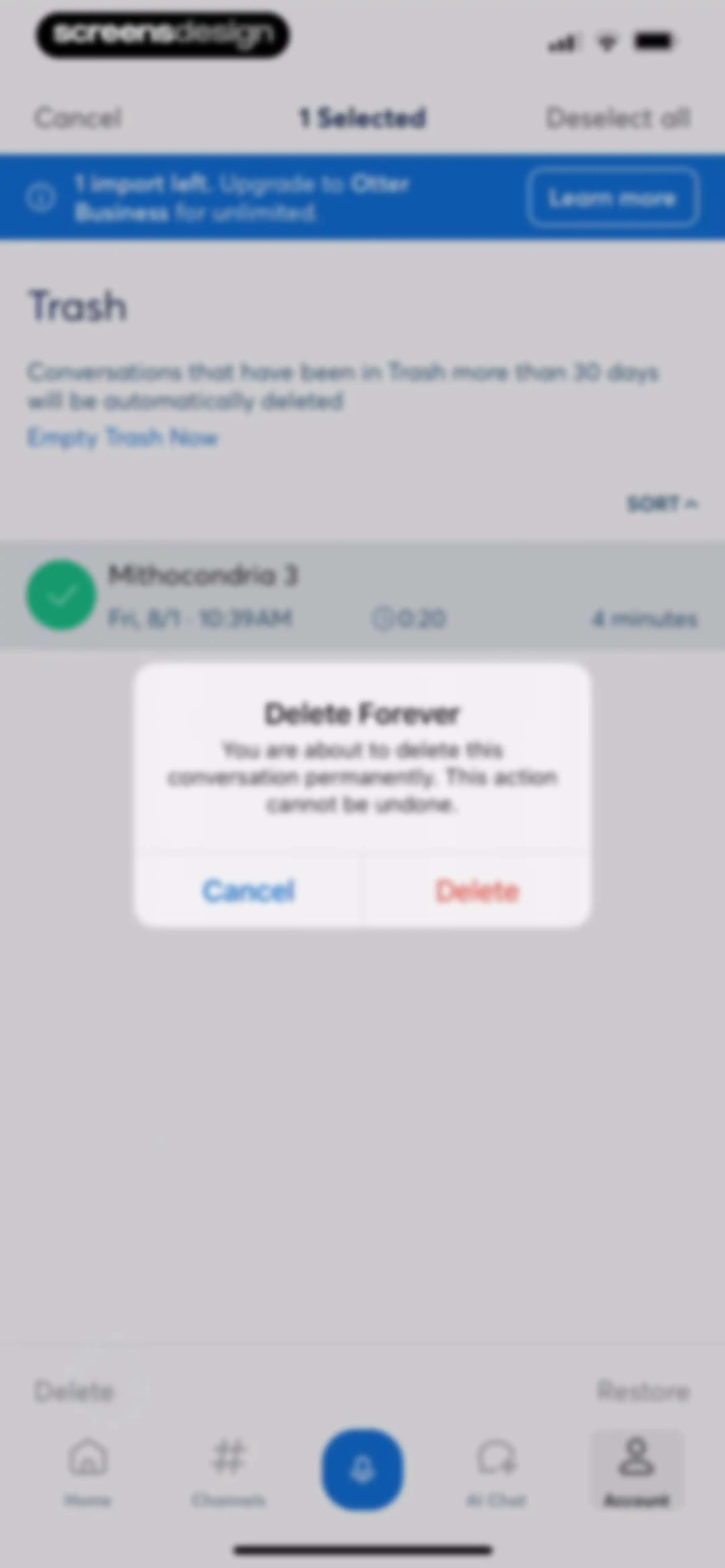 Otter Transcribe Voice Notes screen 155