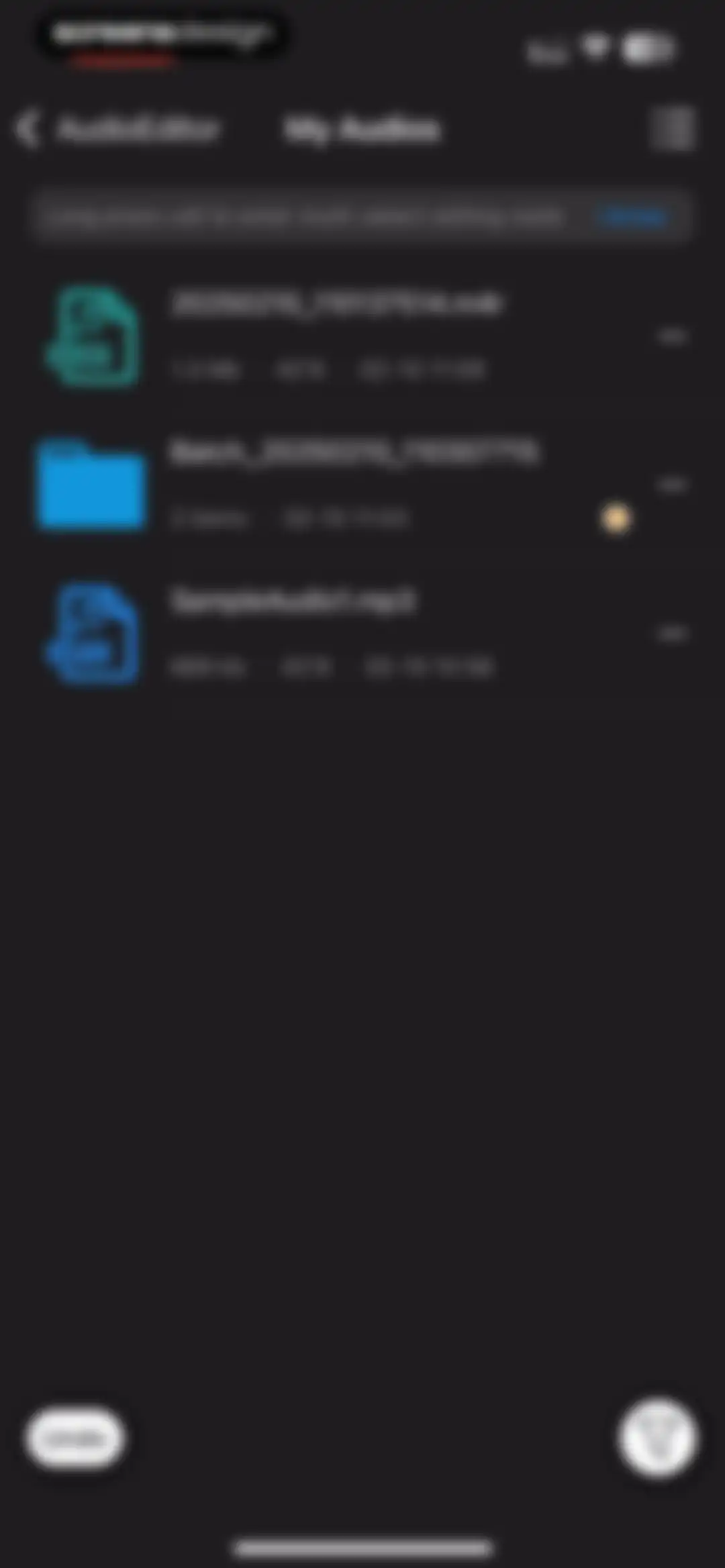 Audio Editor - Music editor screen 69
