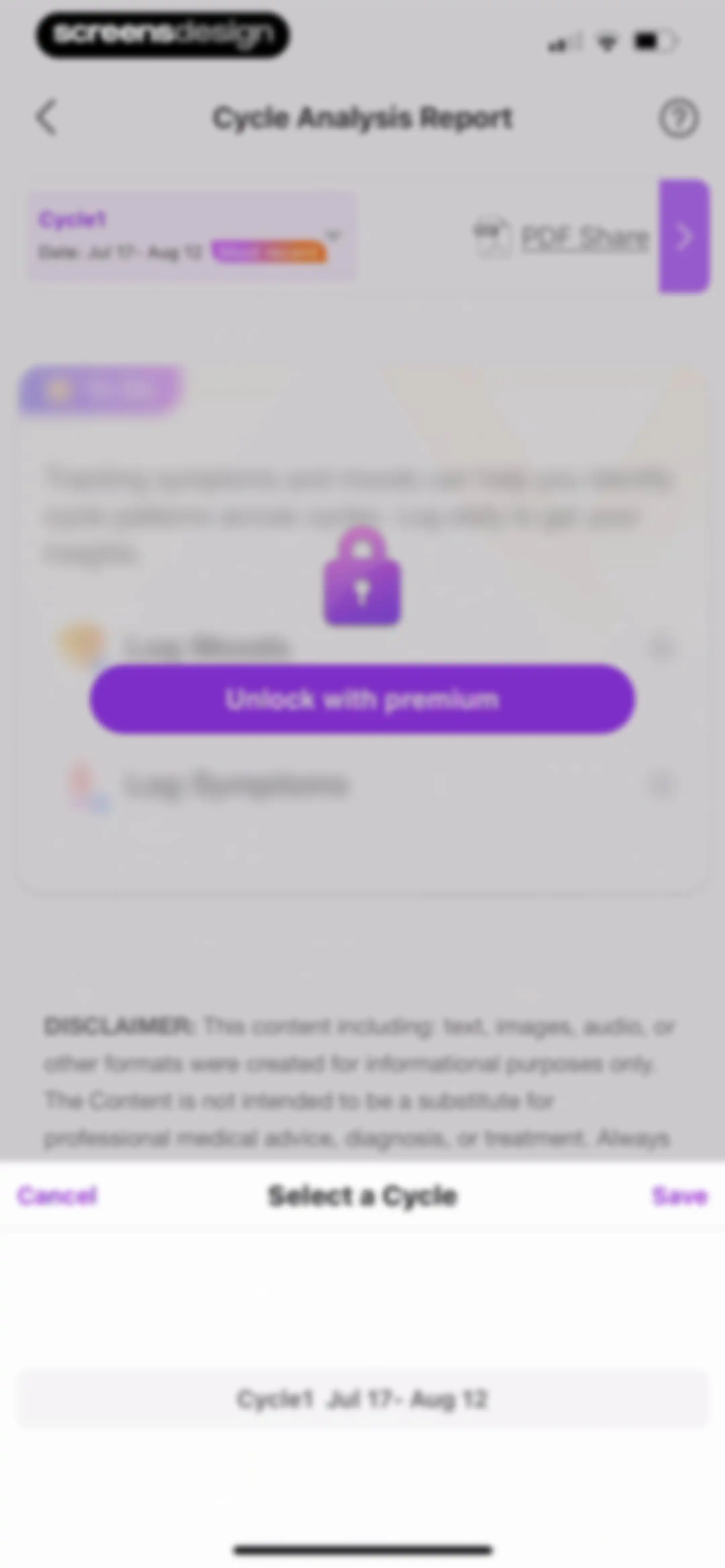 Premom-Ovulation Tracker, PCOS screen 95