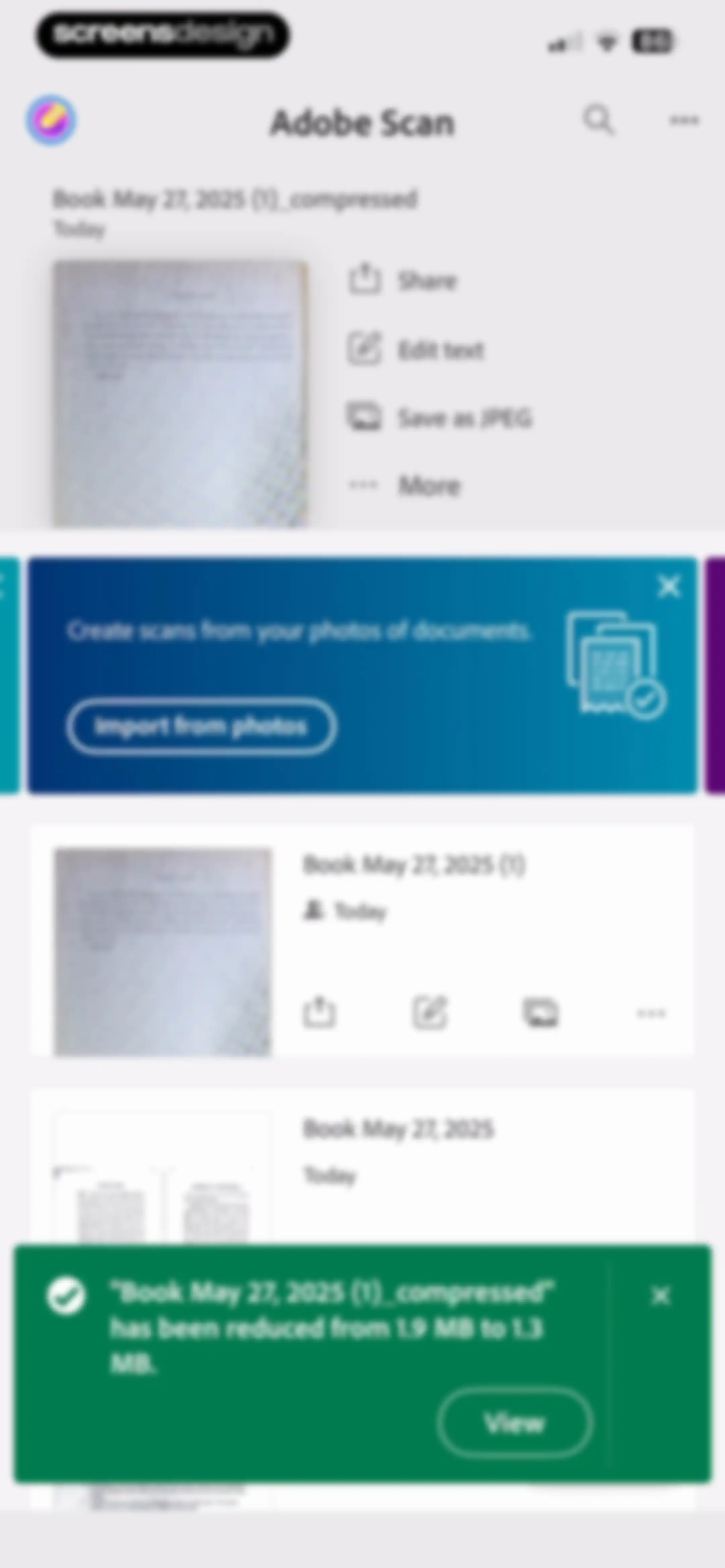 Adobe Scan: PDF & OCR Scanner screen 96