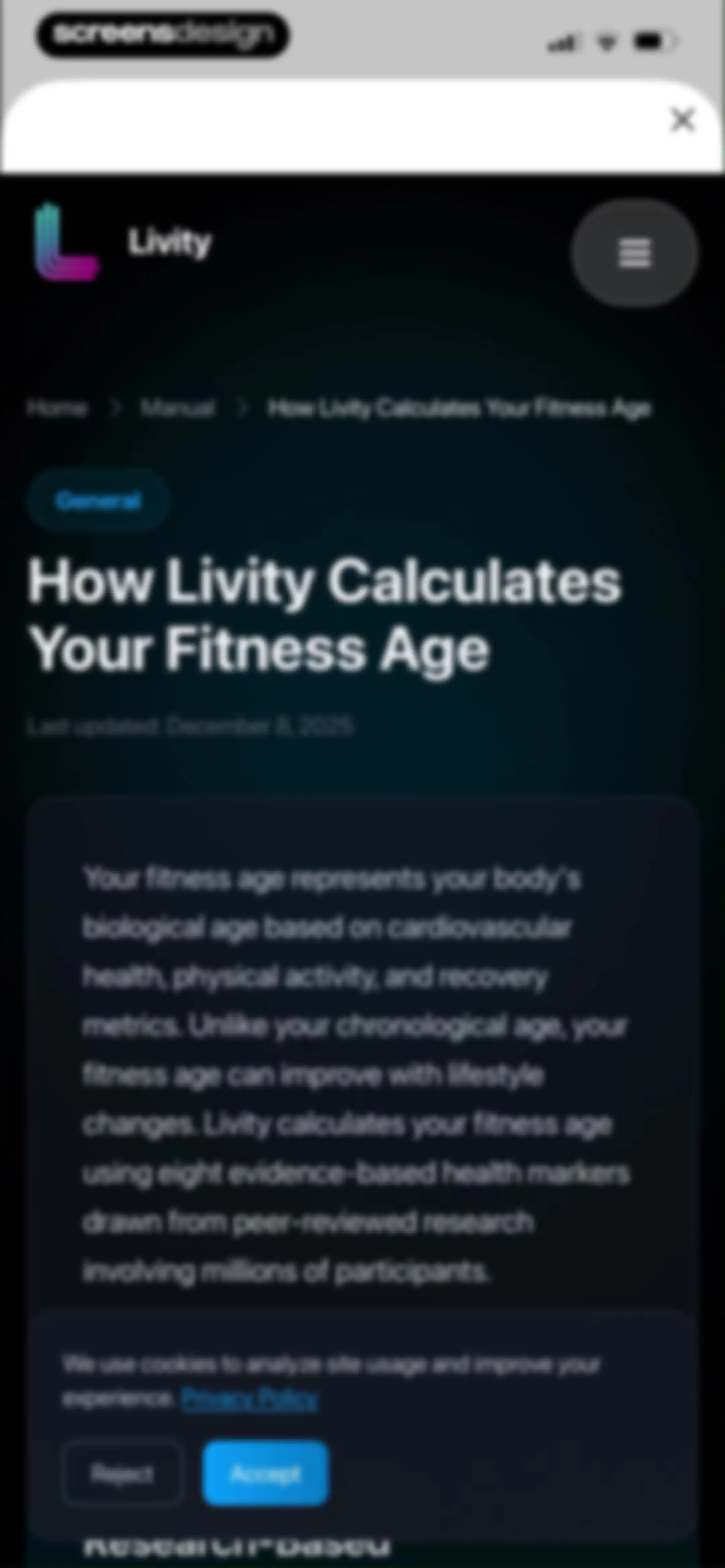 Livity: Sleep & Health Tracker screen 149