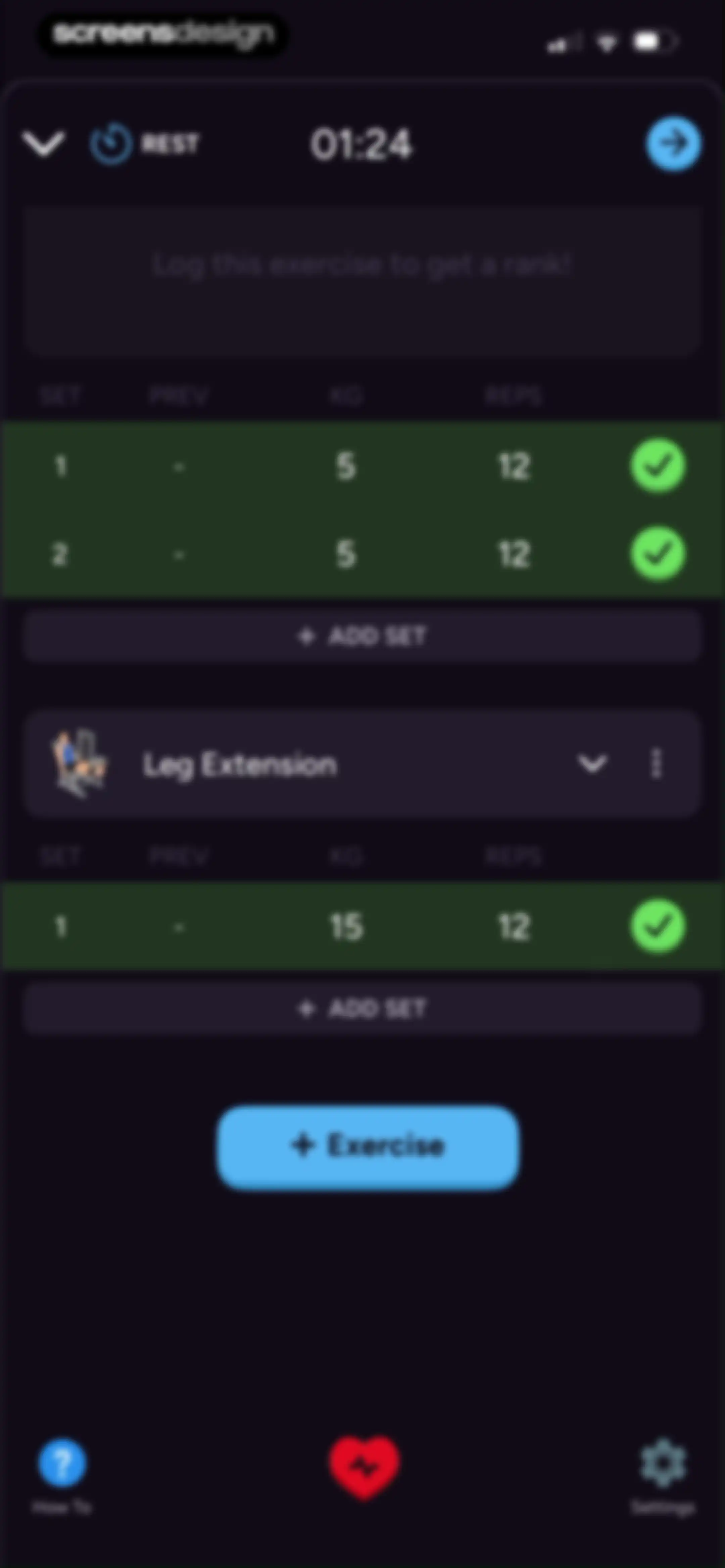 Liftoff - Ranked Gym Workouts screen 123