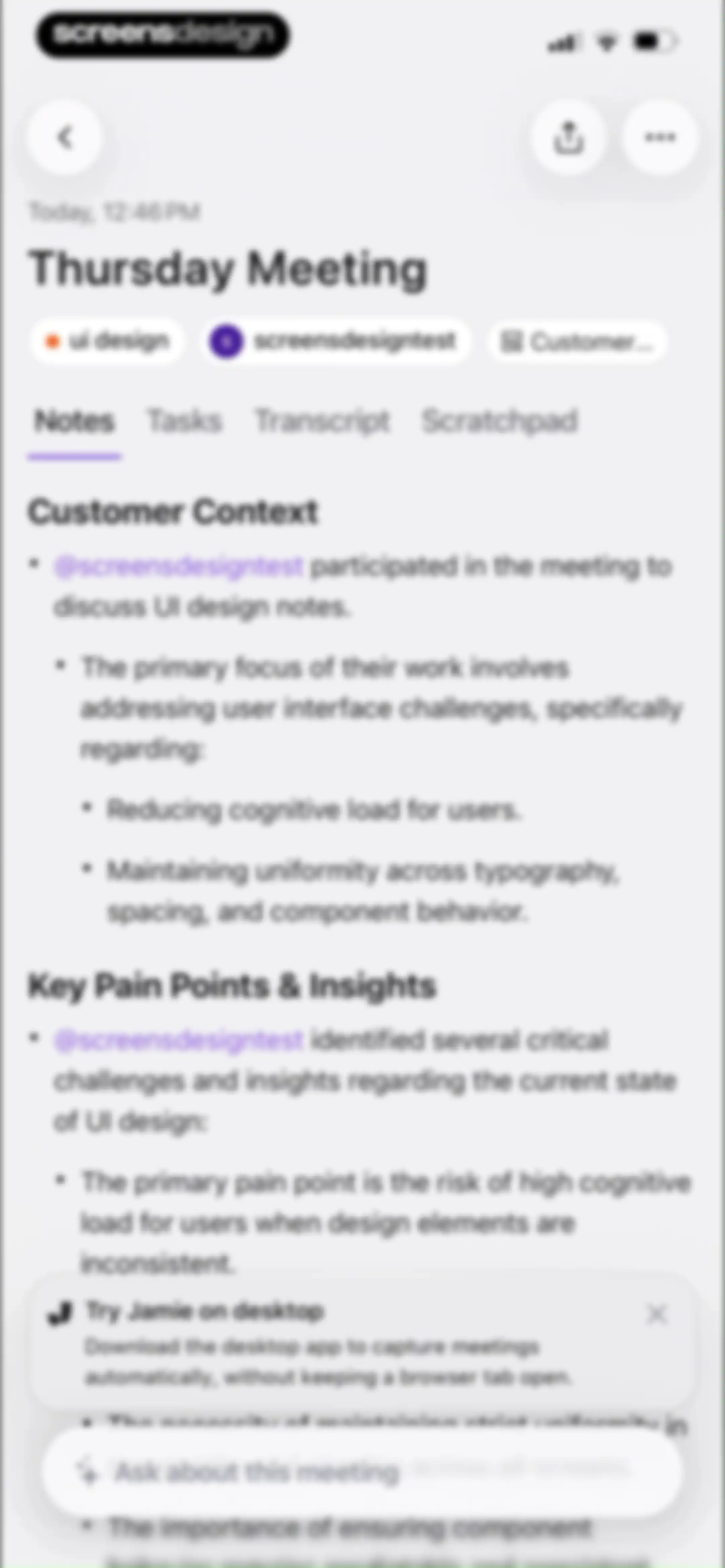 AI Meeting Note Taker - Jamie screen 29