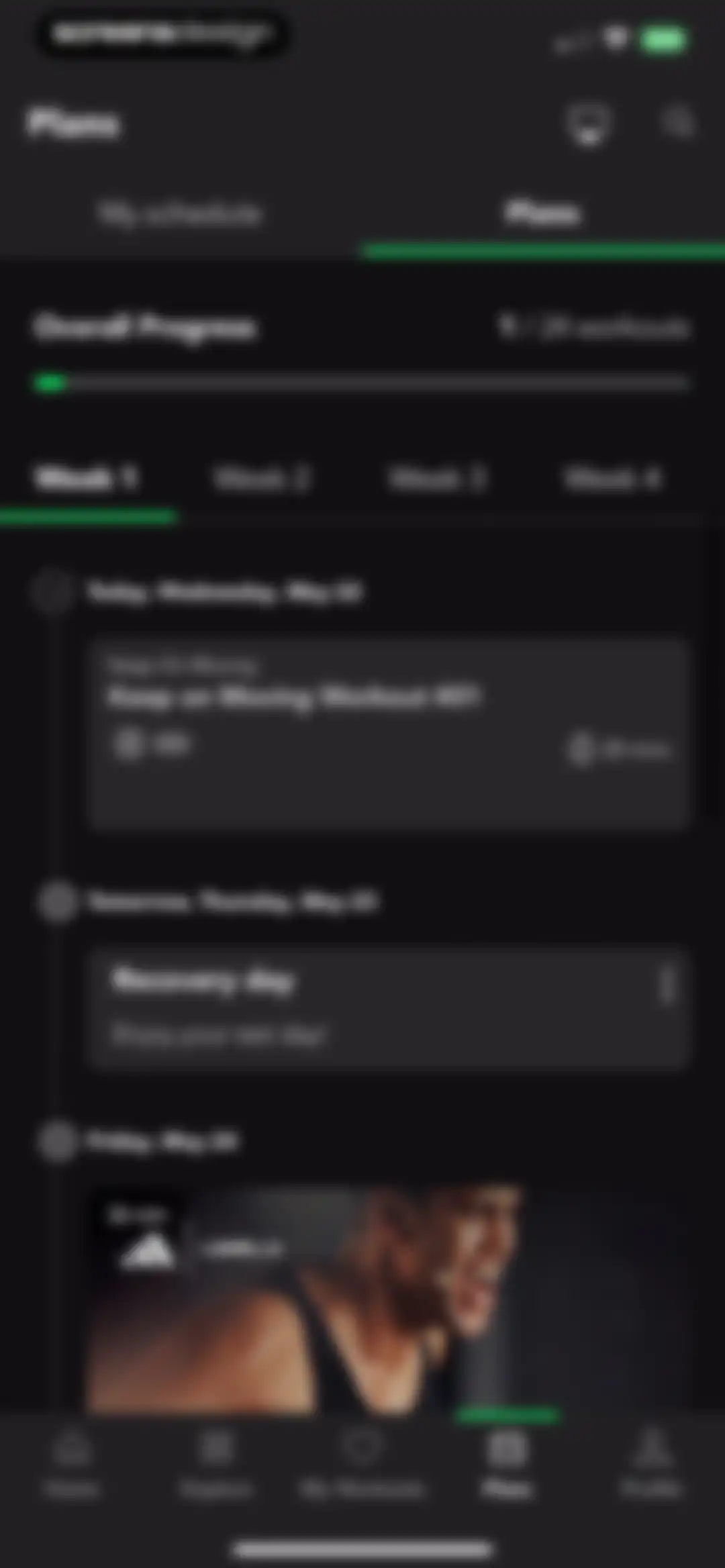 LES MILLS+: home workout app screen 45
