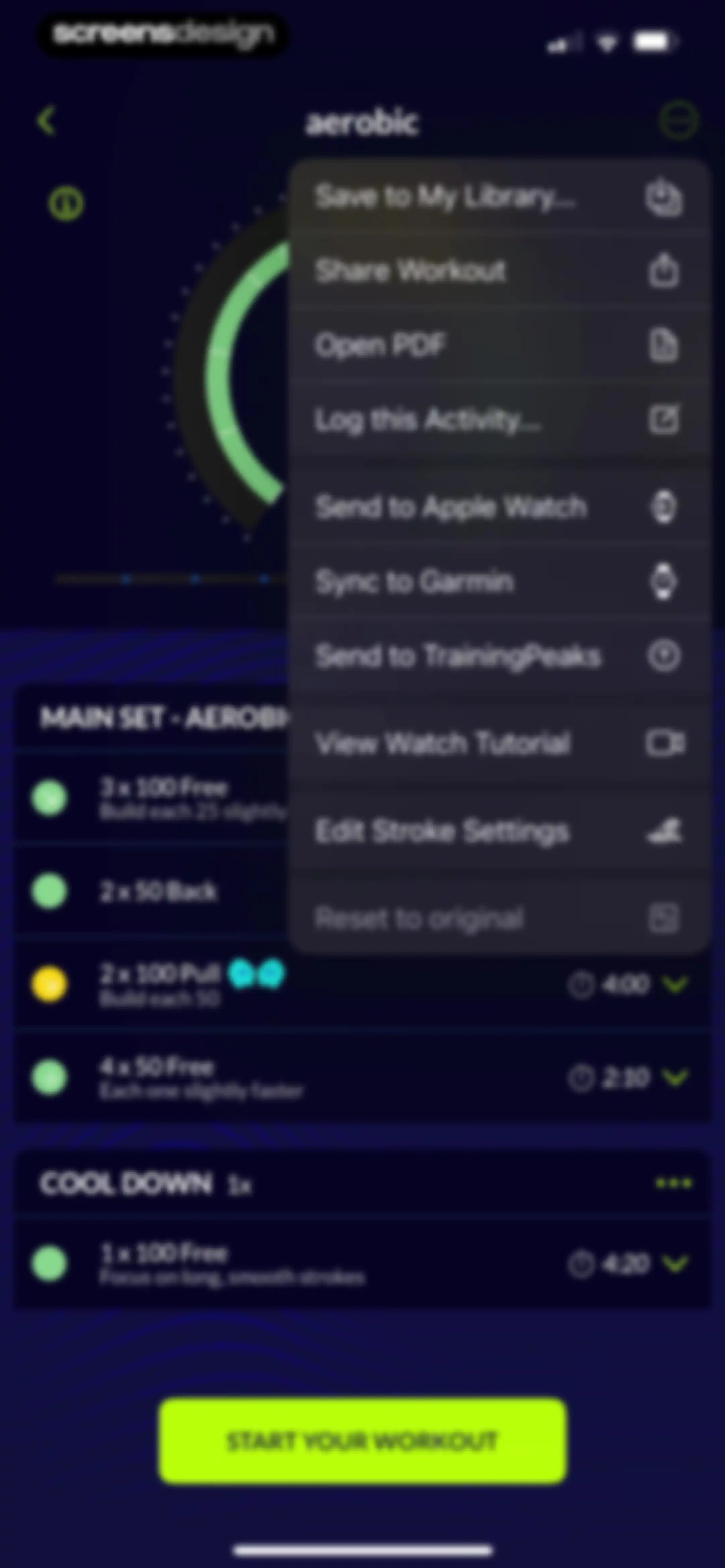 MySwimPro: #1 Swim Workout App screen 117