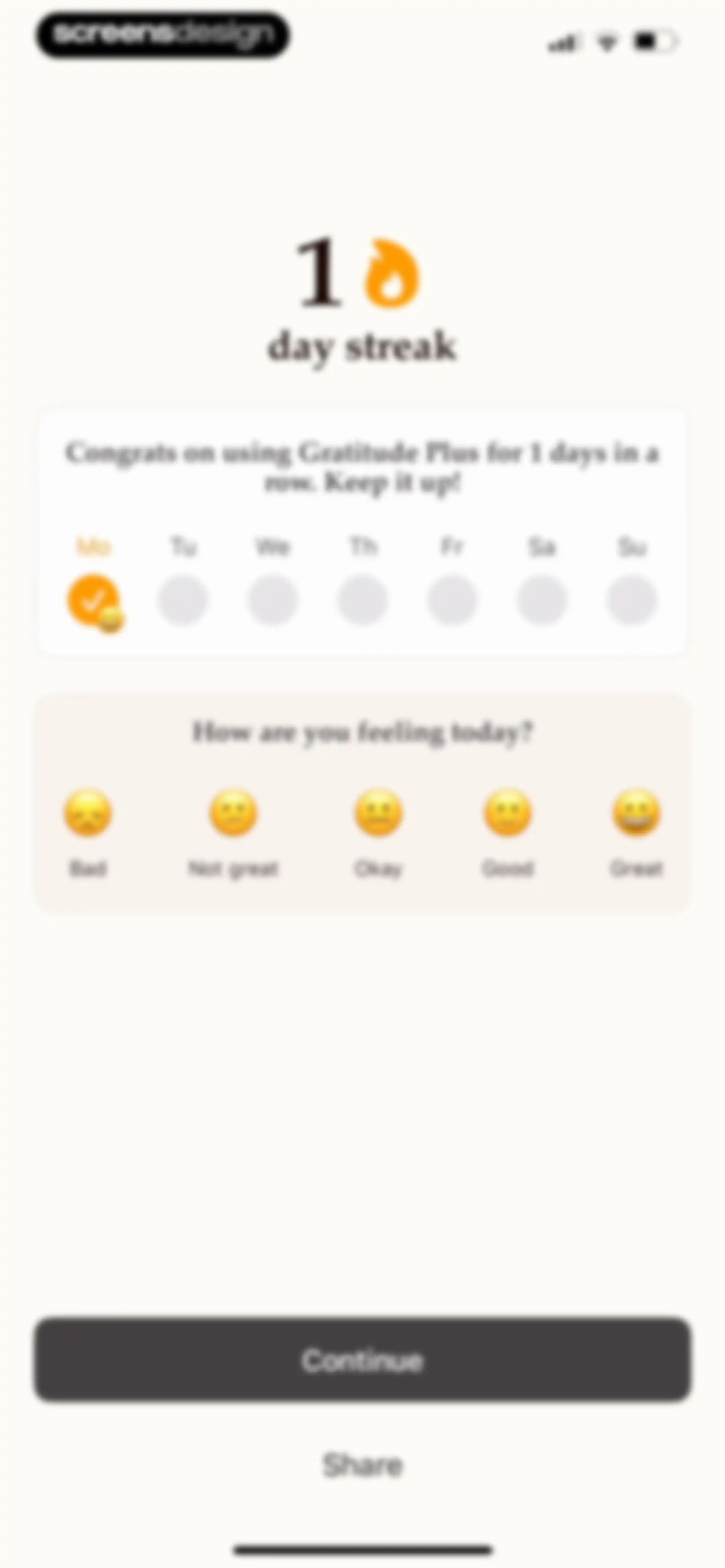Gratitude Plus – Journal screen 73