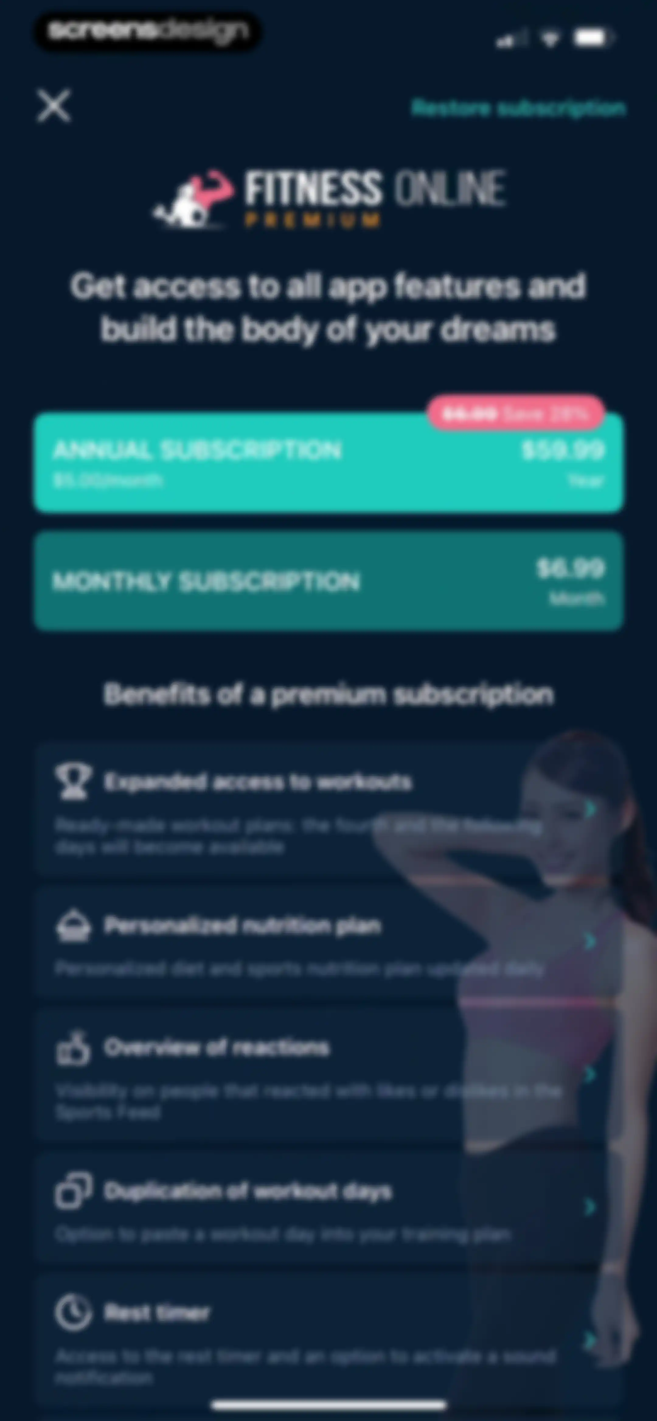 Fitness App: Gym Workout Plan screen 86