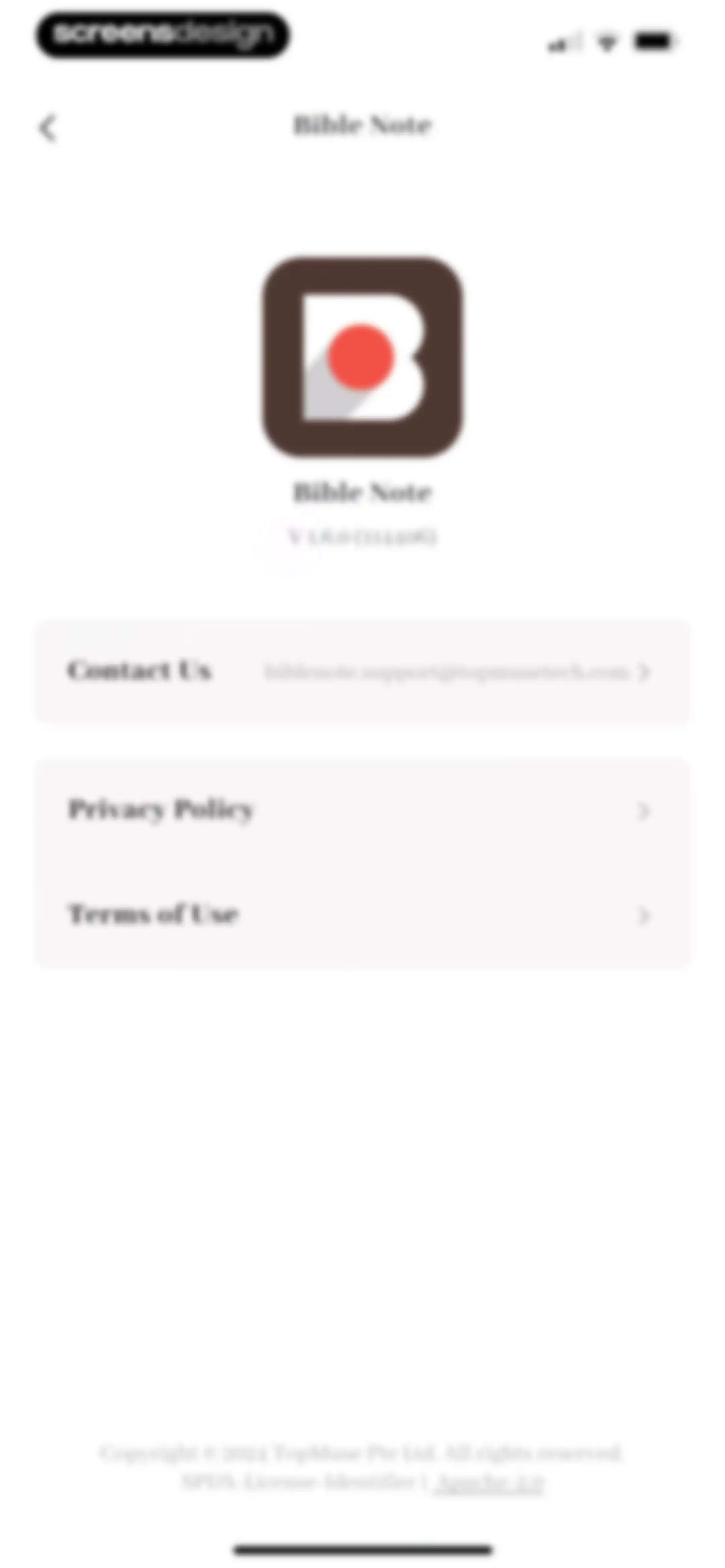 Bible Note: Sermon Notes screen 99