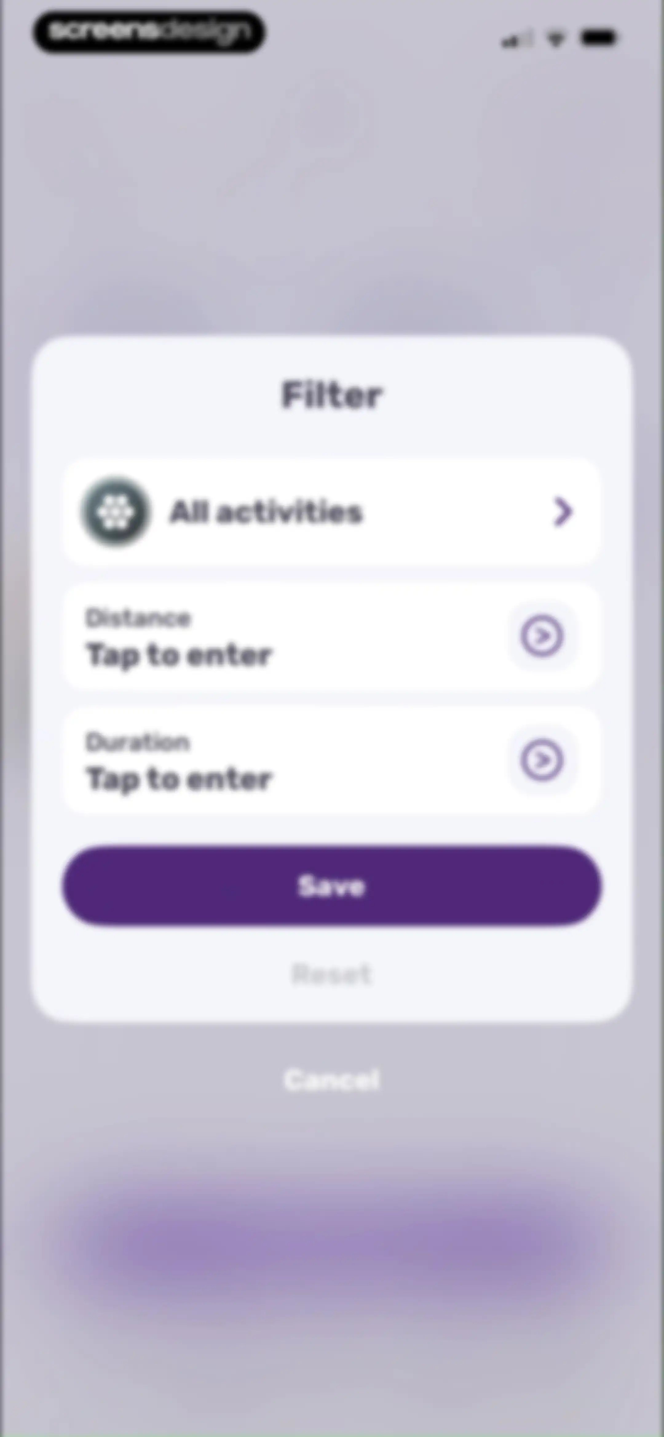 Running Tracker App – FITAPP screen 98