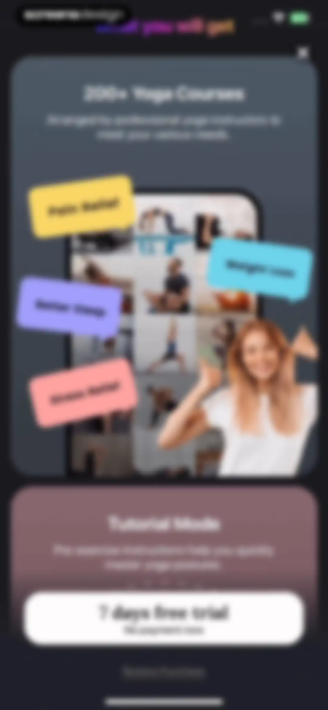 Yoga for Beginners, Pilates+ screen 44