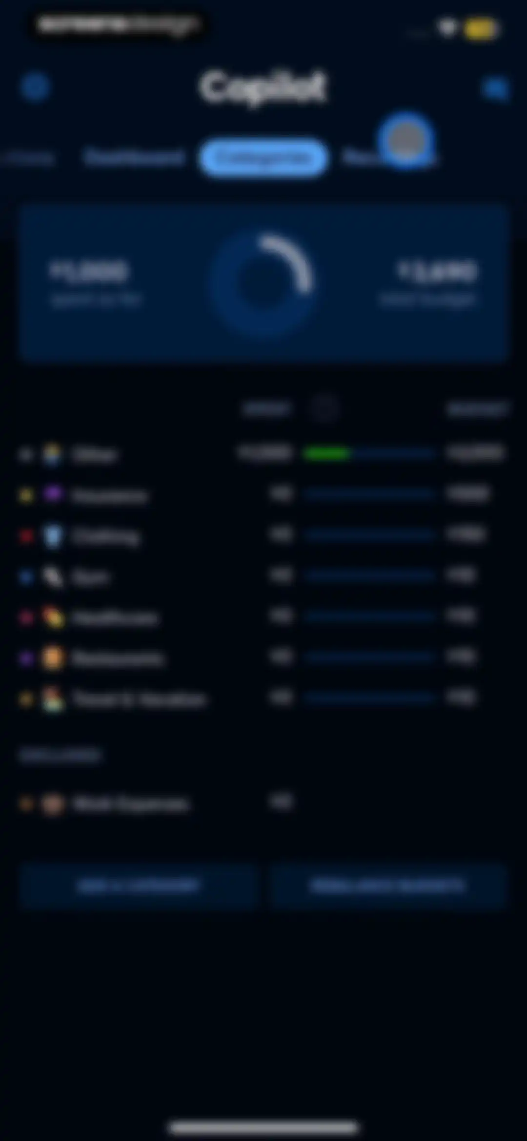 Copilot: Track & Budget Money screen 69
