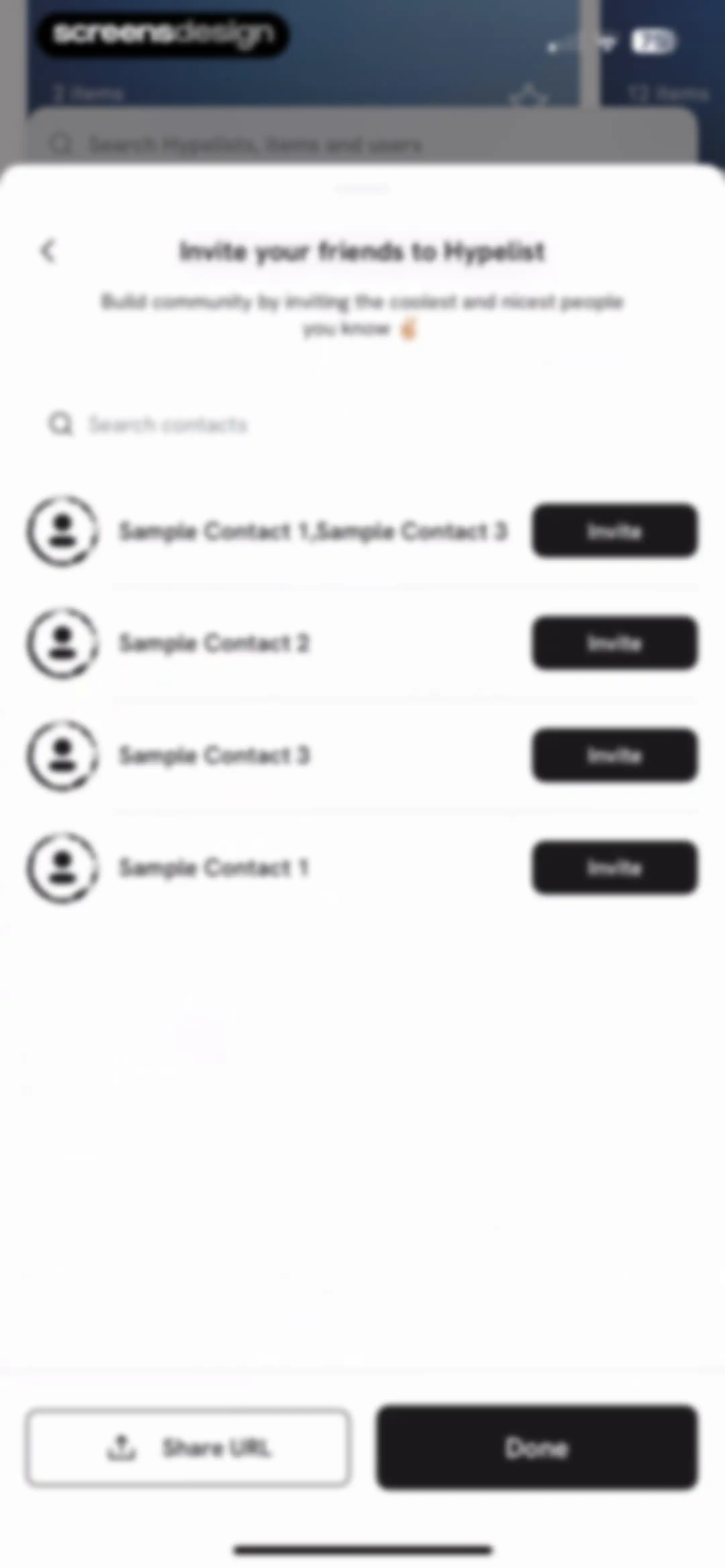 Hypelist: Create & Share Lists screen 70