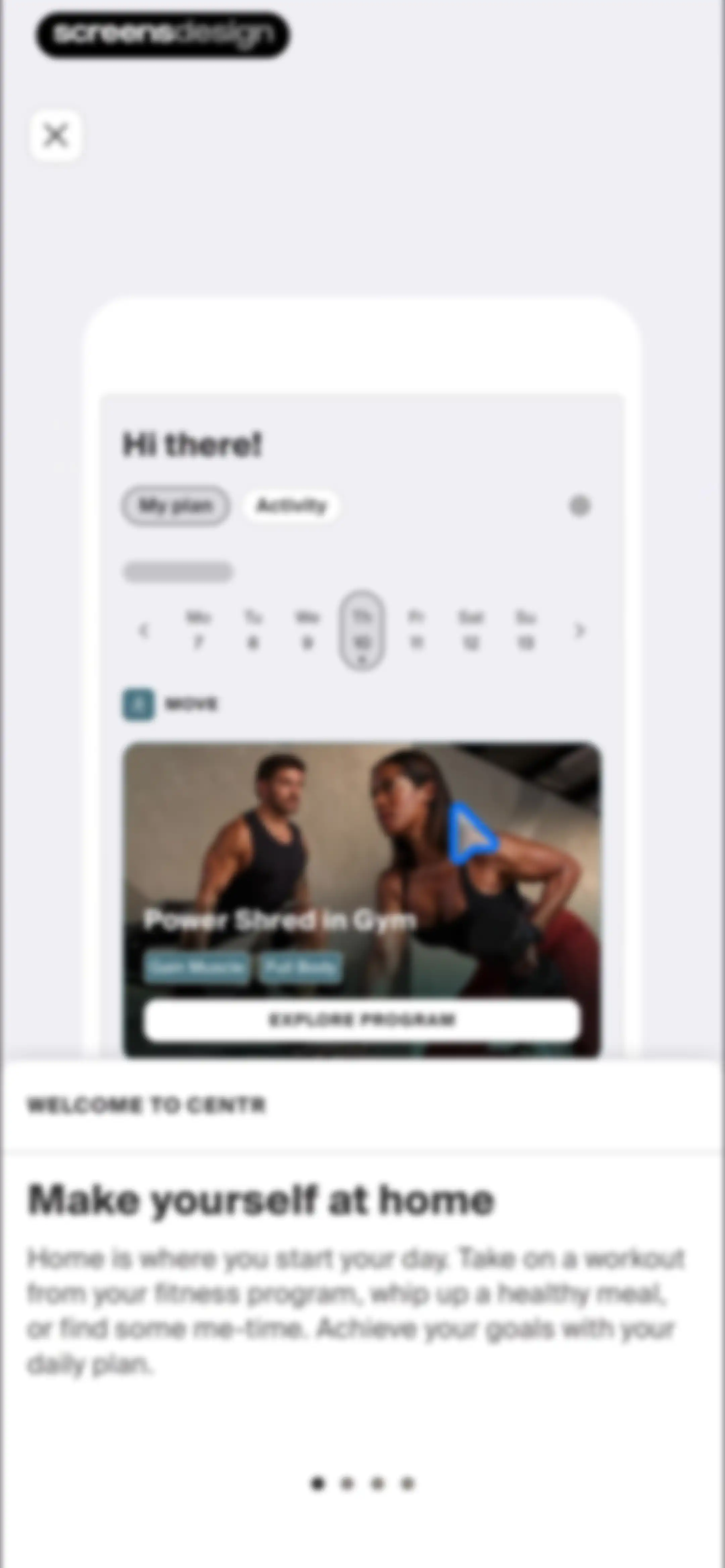 Centr: Strength & Fitness App screen 30