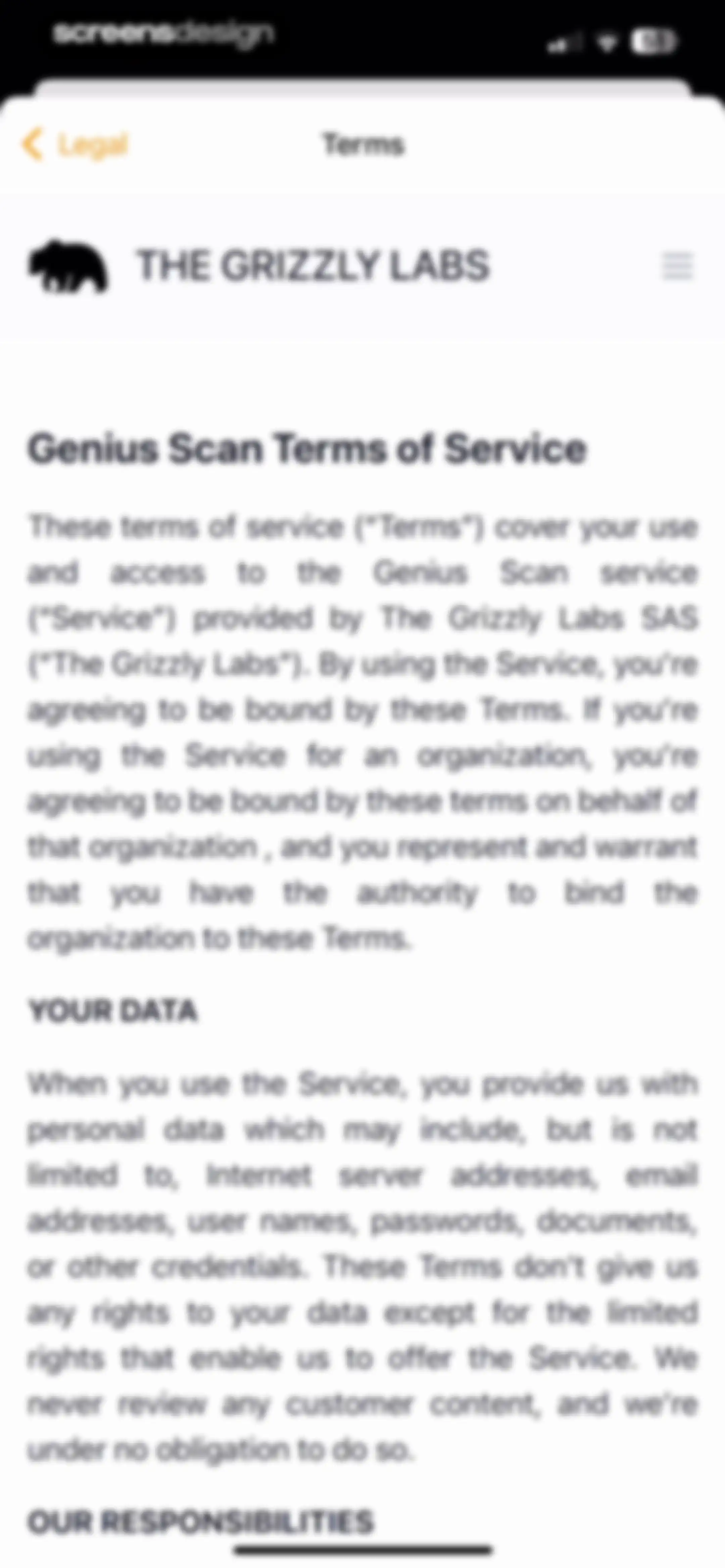 Scanner App: Genius Scan screen 105