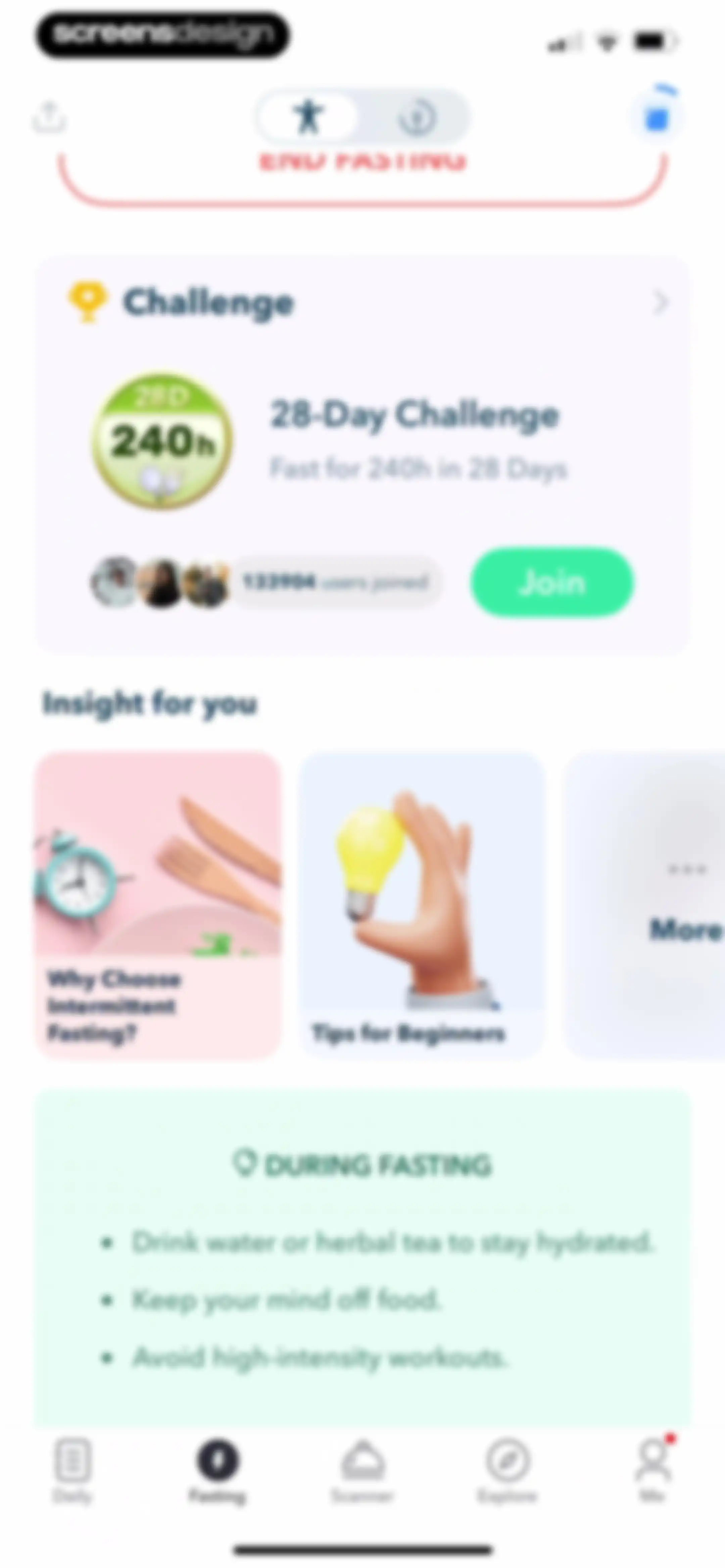 Intermittent Fasting Tracker - screen 201