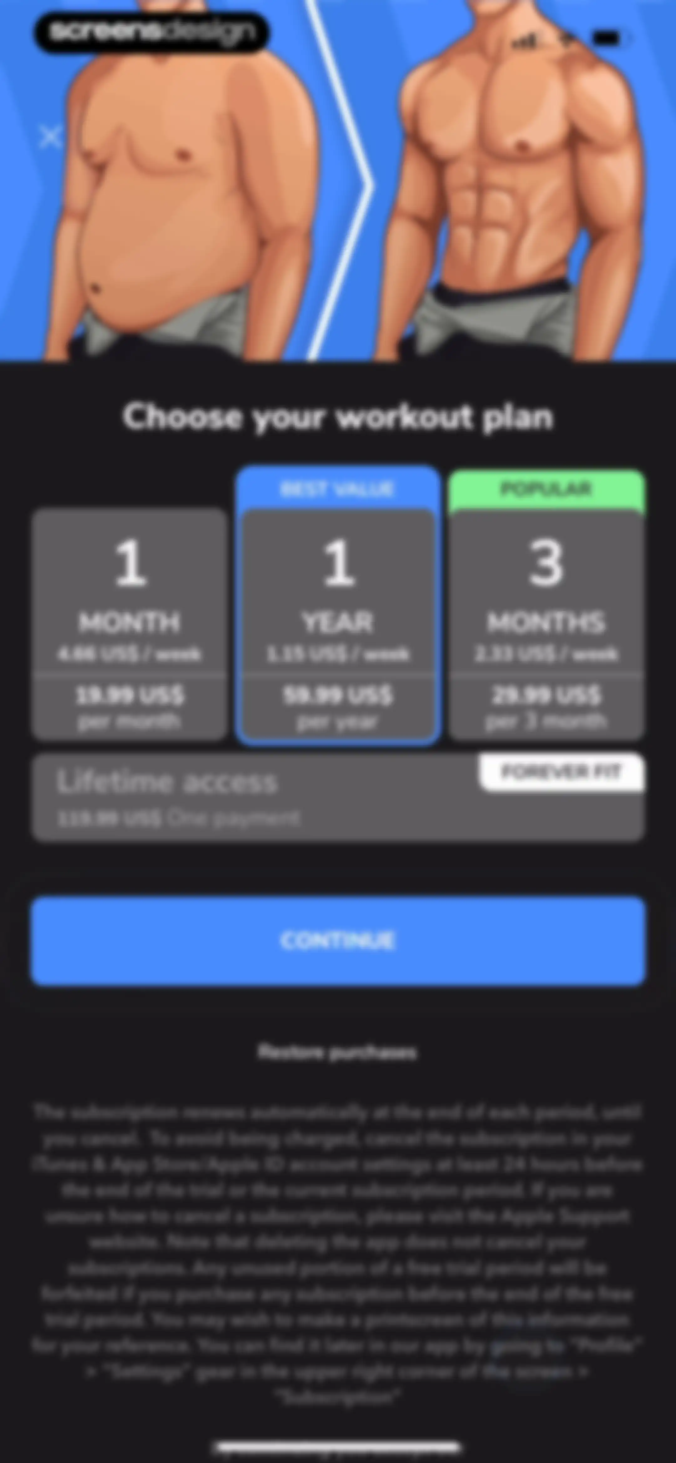 Workouts For Men: Gym & Home screen 31