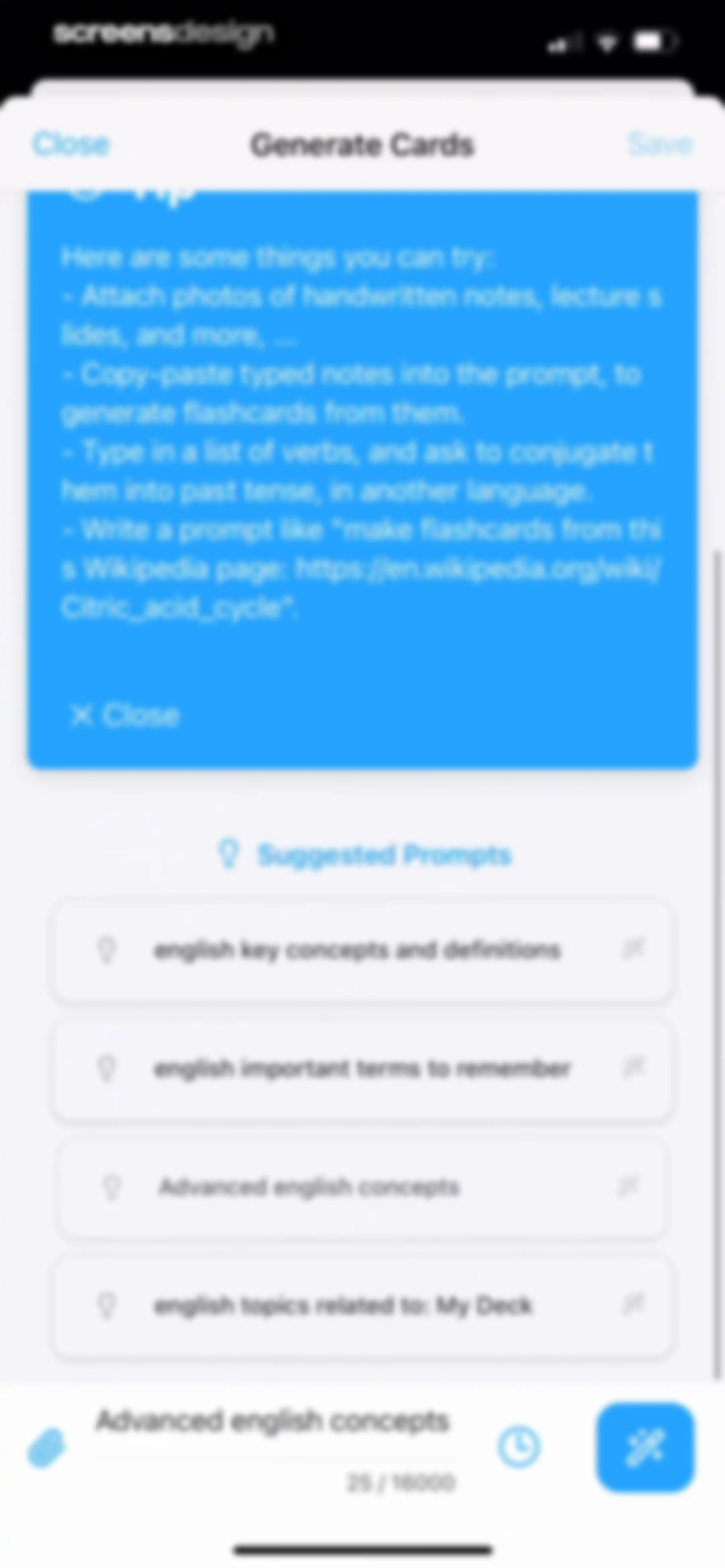 AlgoApp - Flashcards screen 47