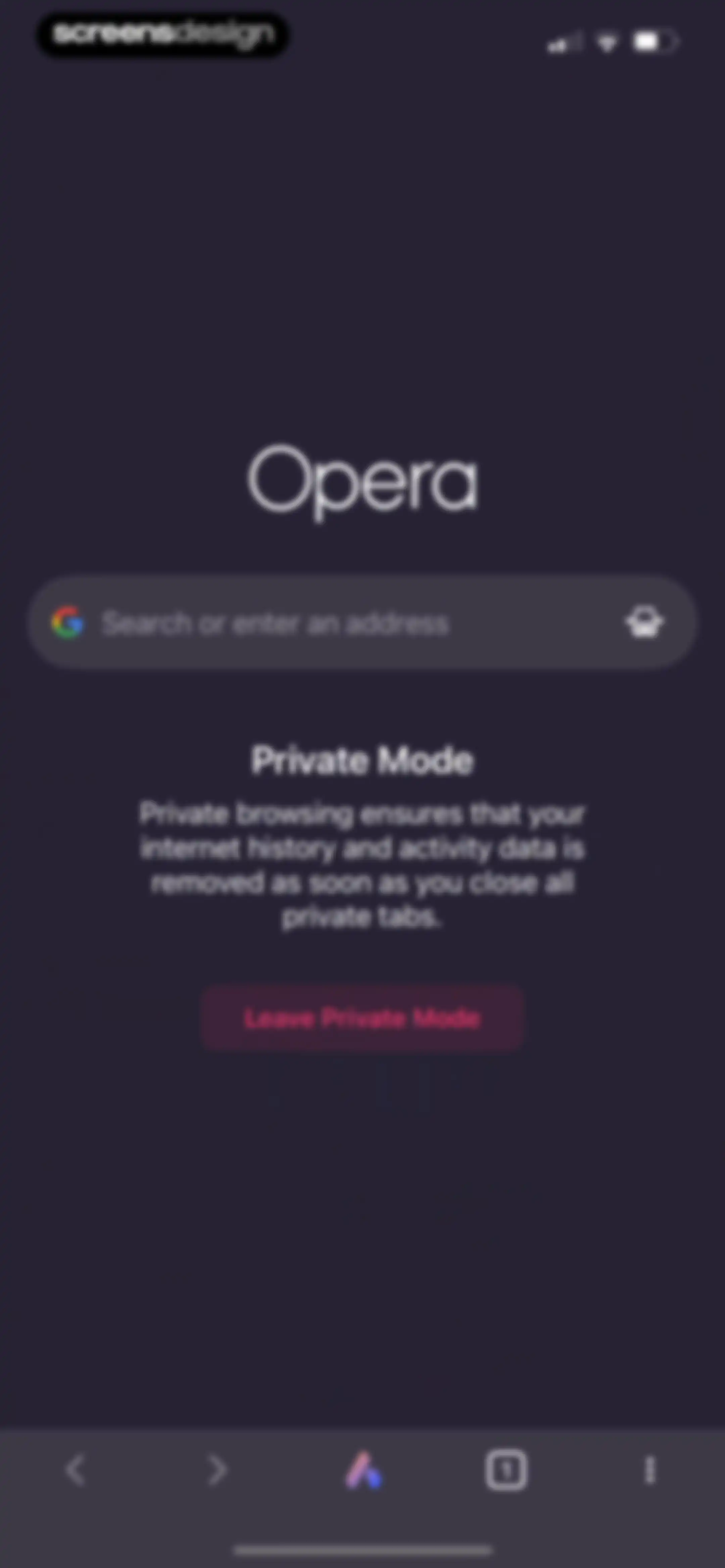 Opera: AI browser with VPN screen 116