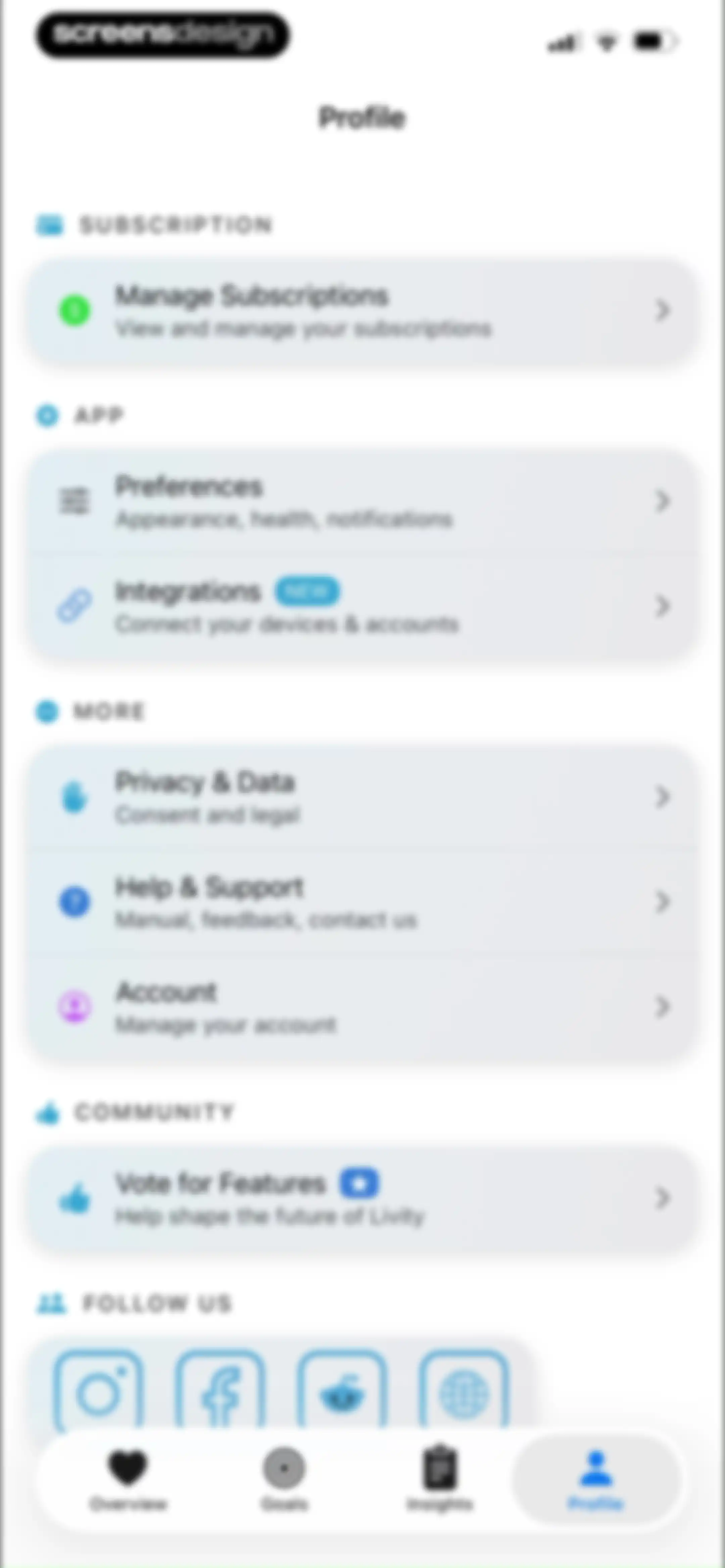 Livity: Sleep & Health Tracker screen 155