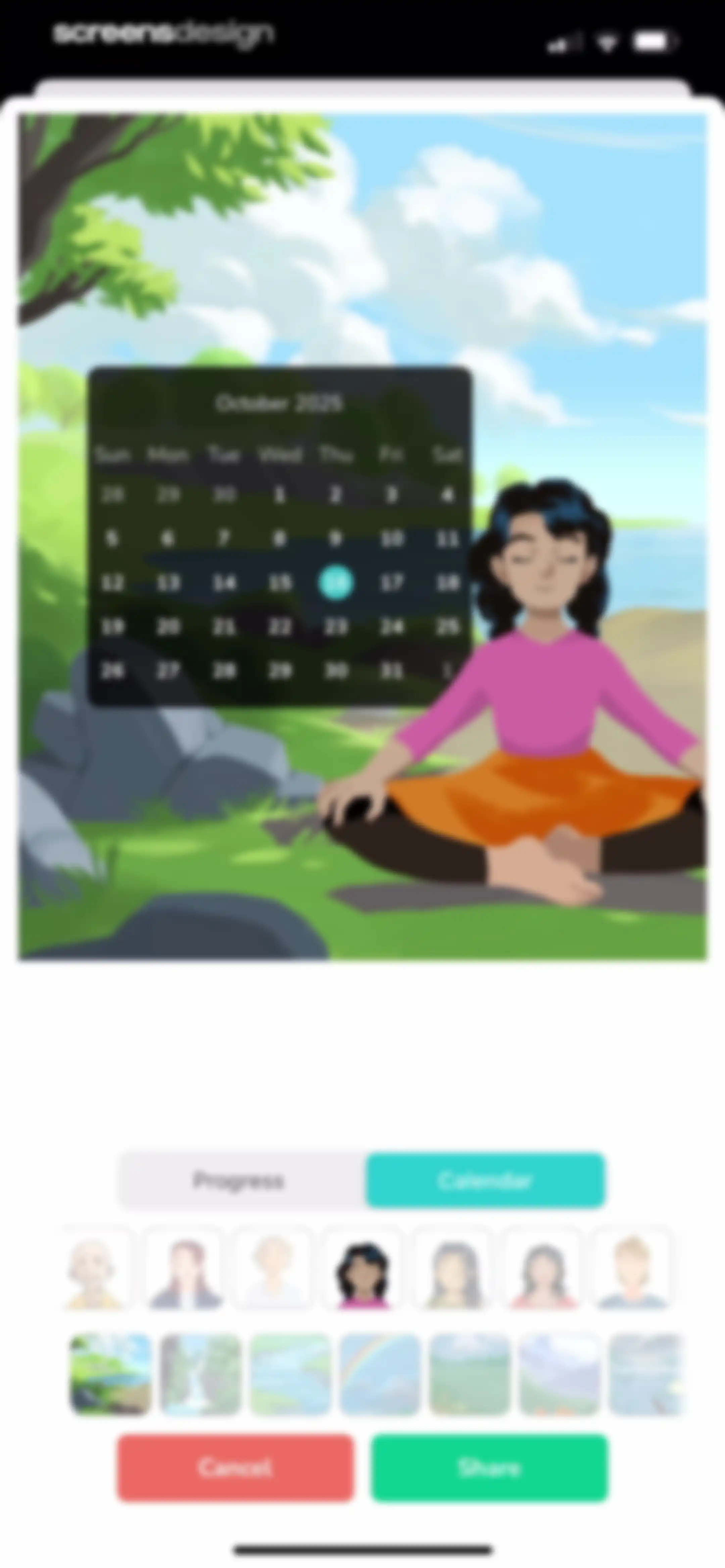 Petit BamBou: Mindfulness screen 110