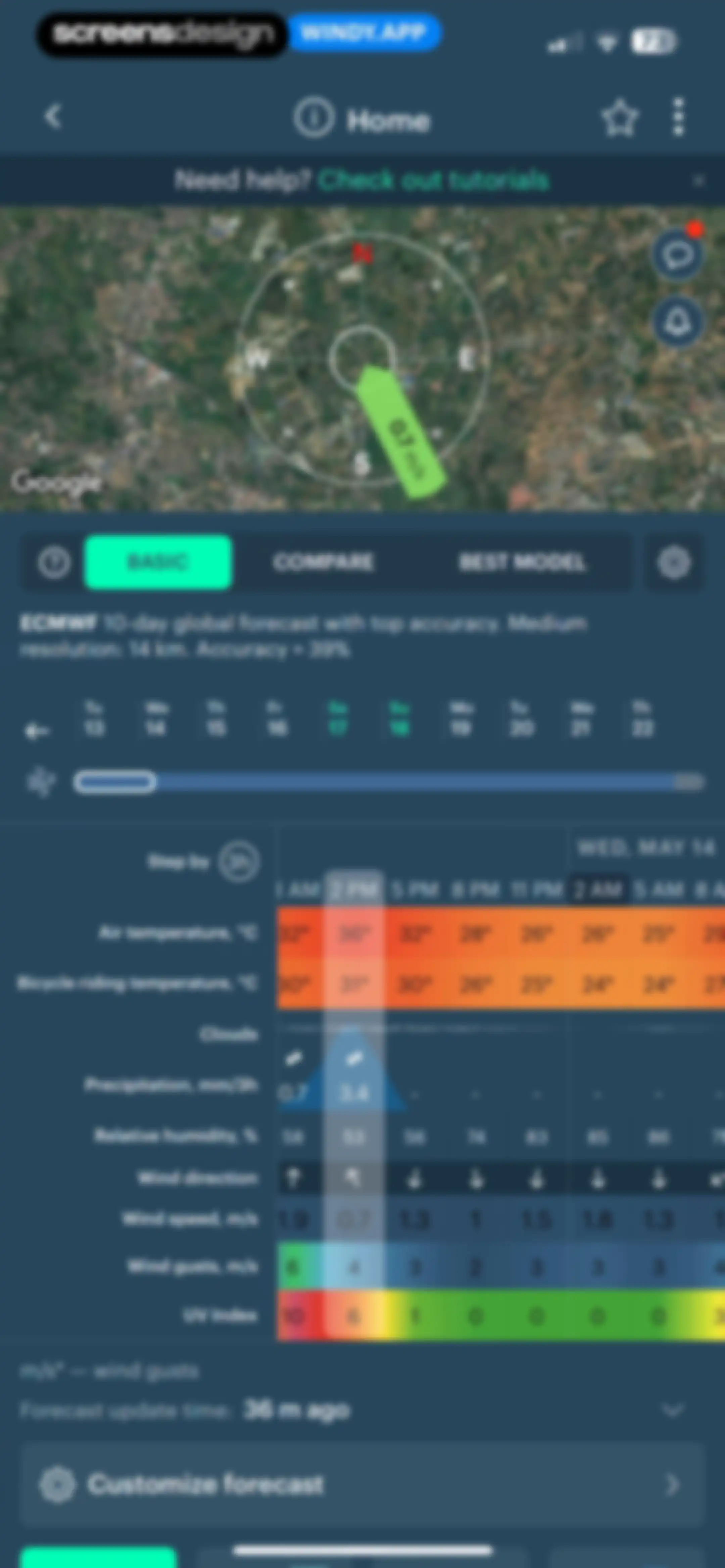 Windy.app — Wind, Tides, Radar screen 36