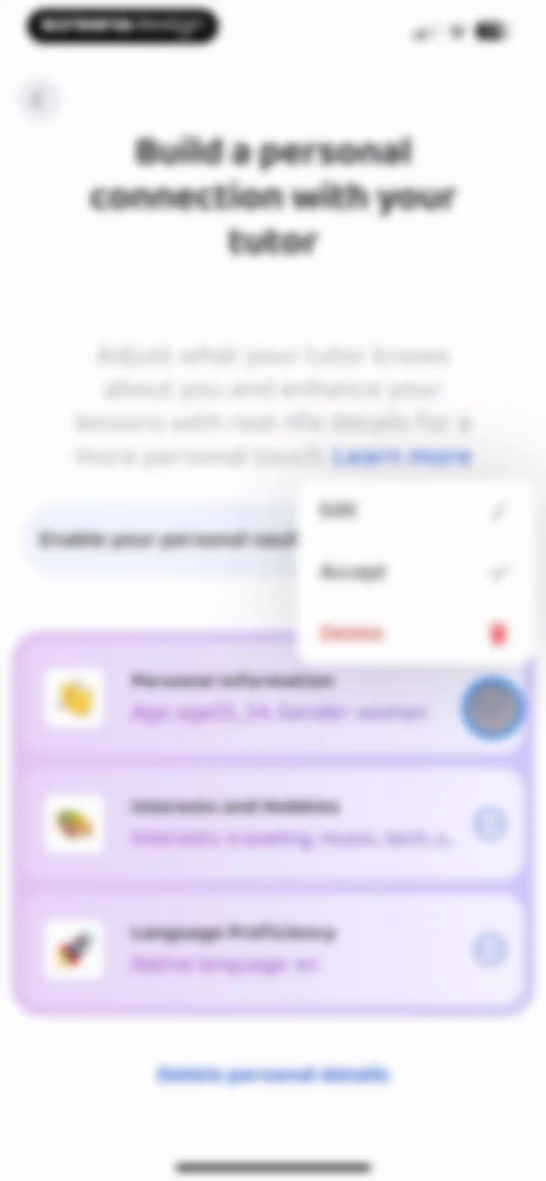 Praktika – AI Language Tutor screen 95