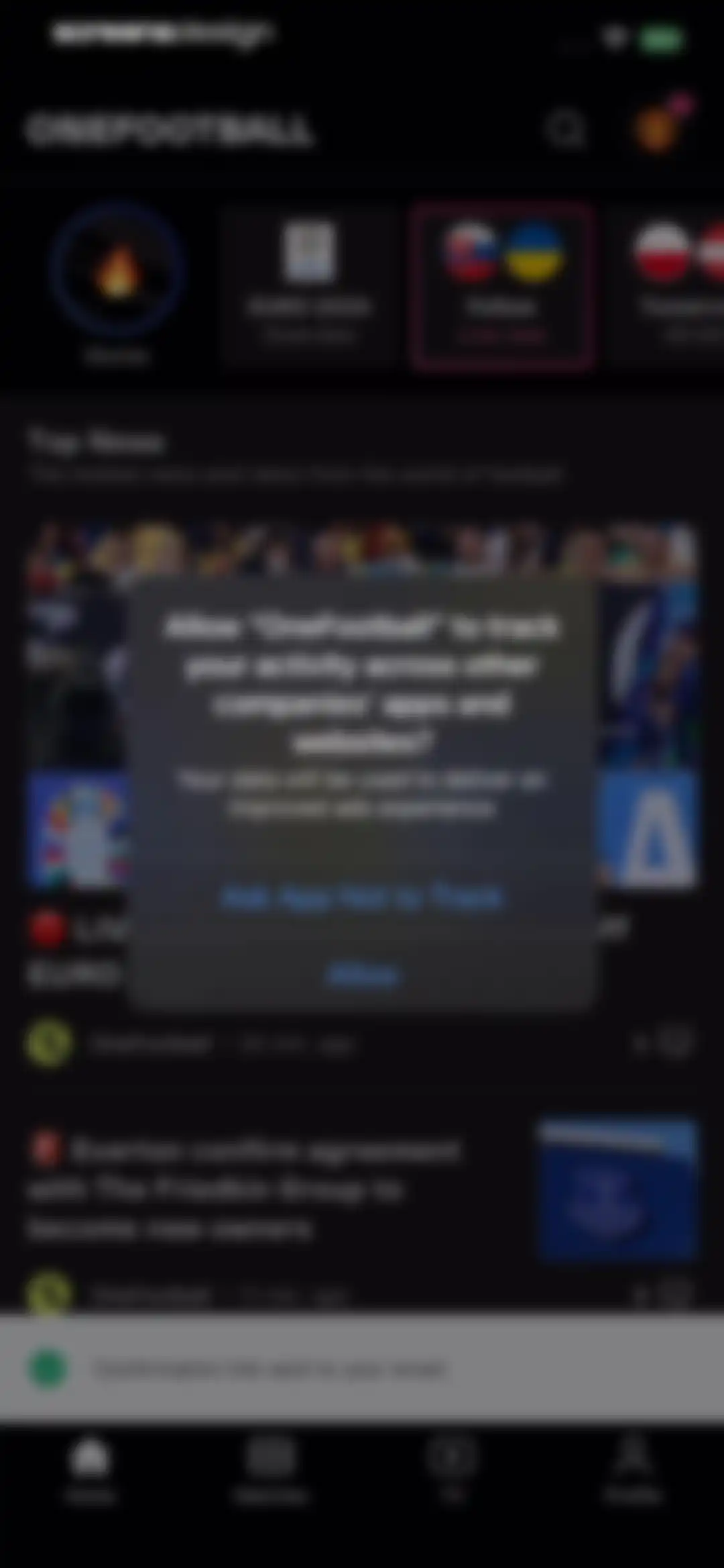 OneFootball Live Soccer scores screen 8