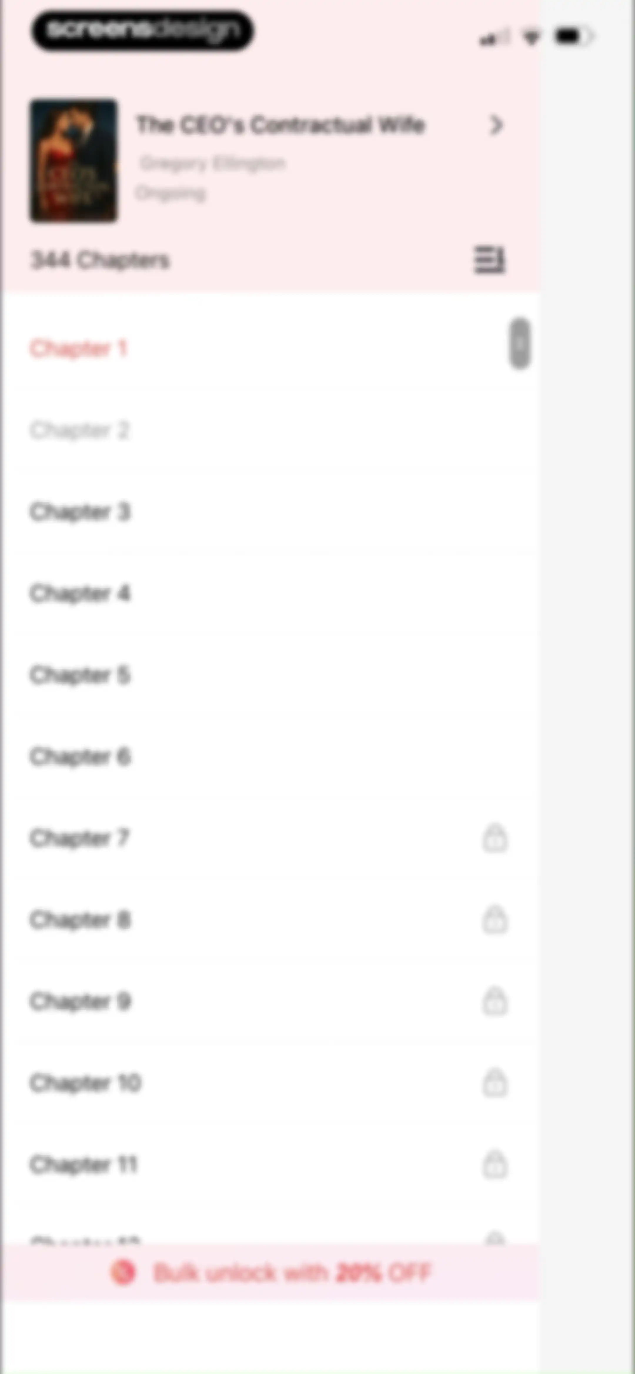 Literie screen 21