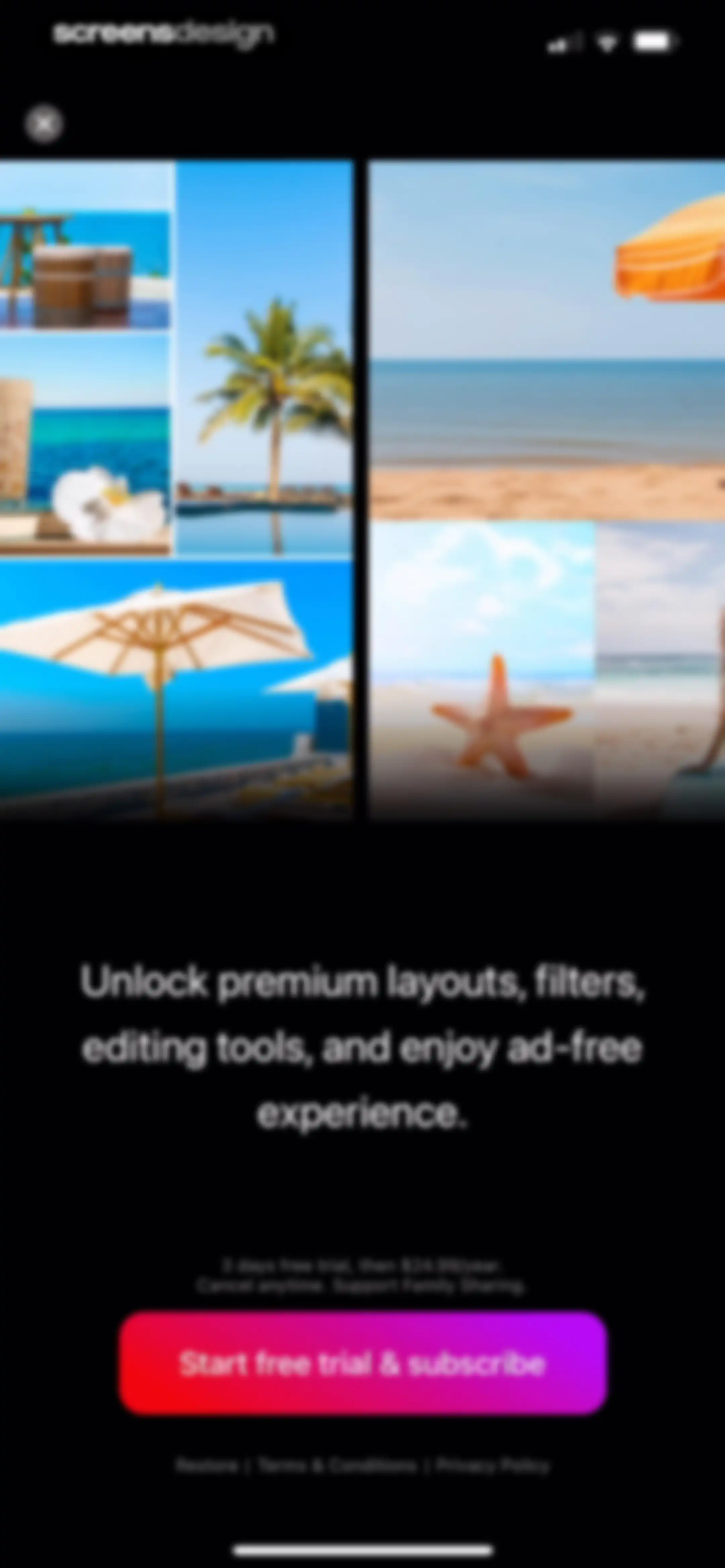 Layout for Instagram: Collage screen 7