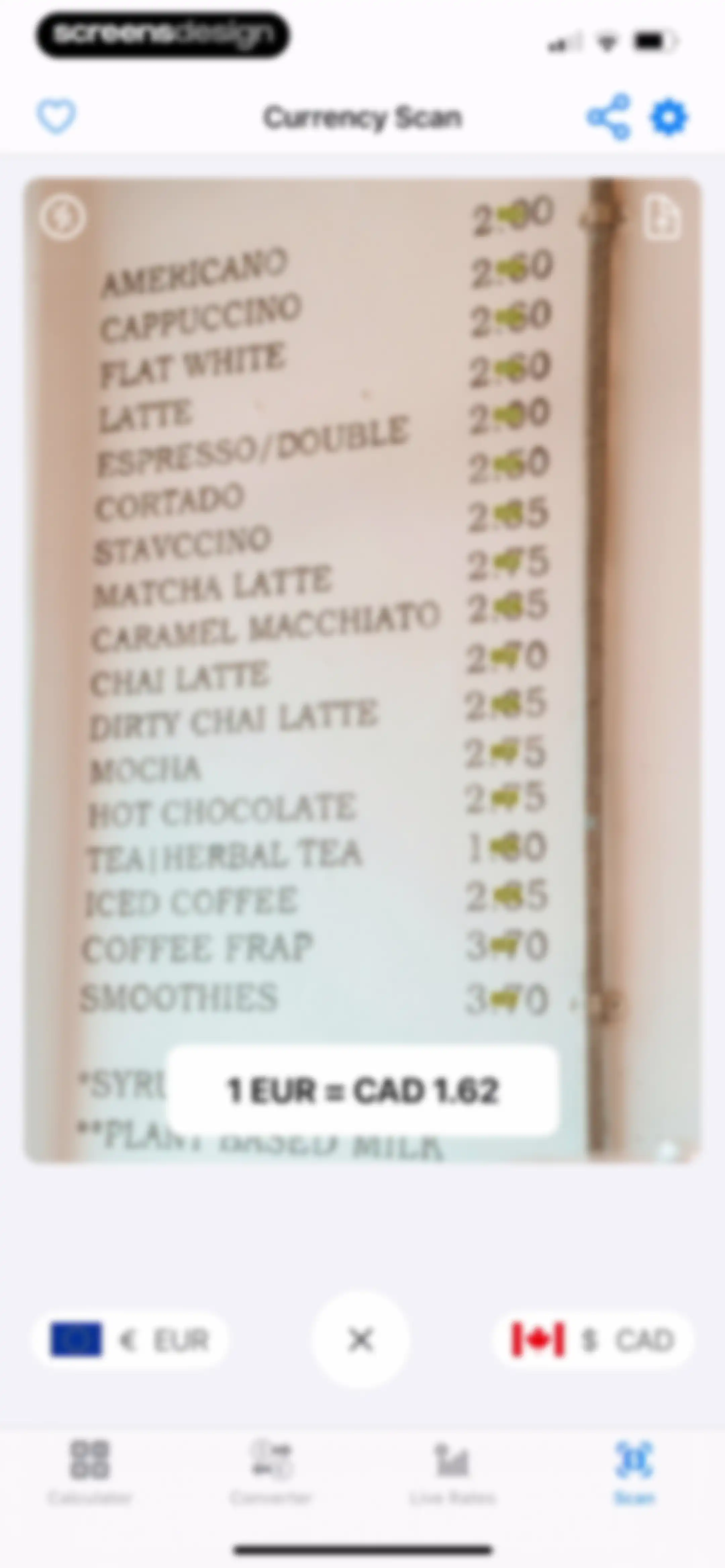 Currency Converter Calculator• screen 40