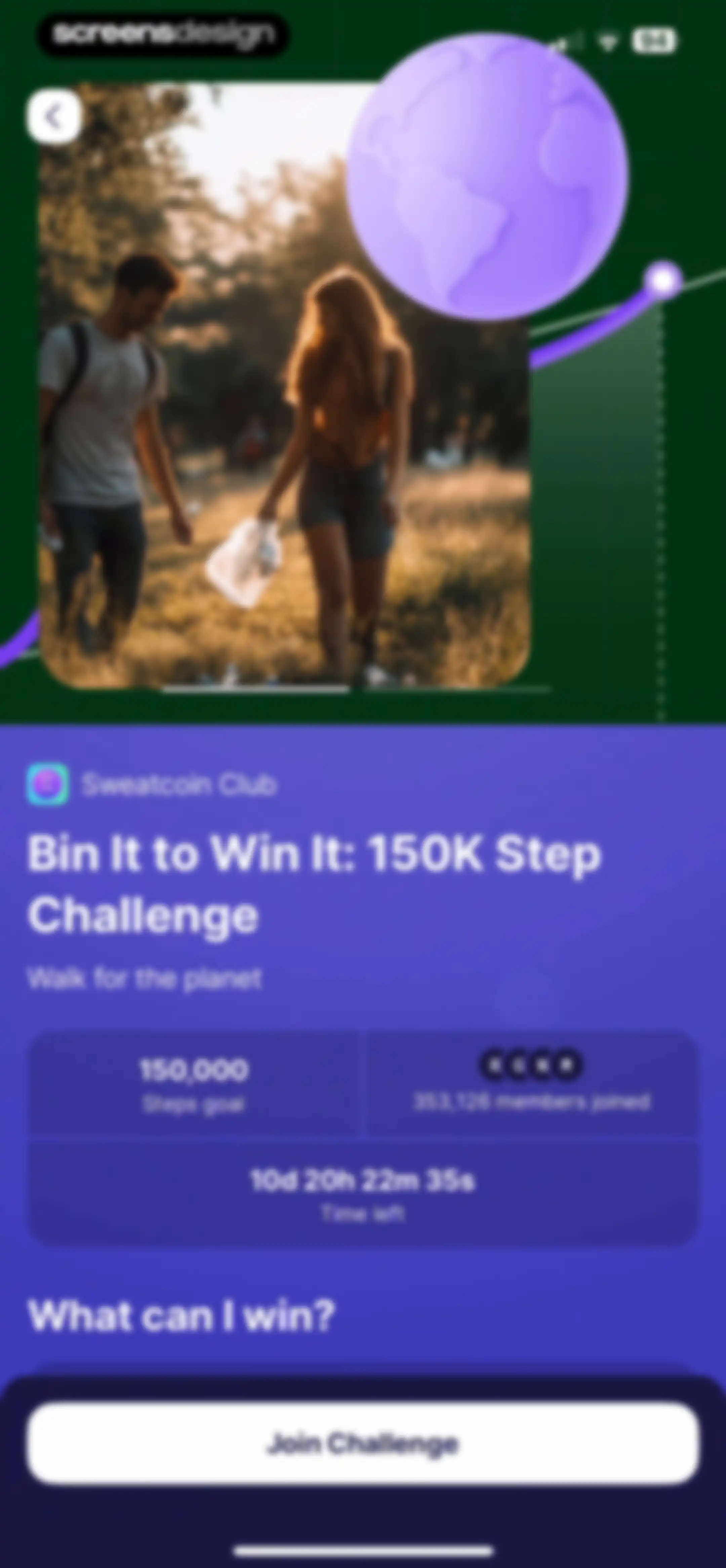 Sweatcoin Walking Step Counter screen 114