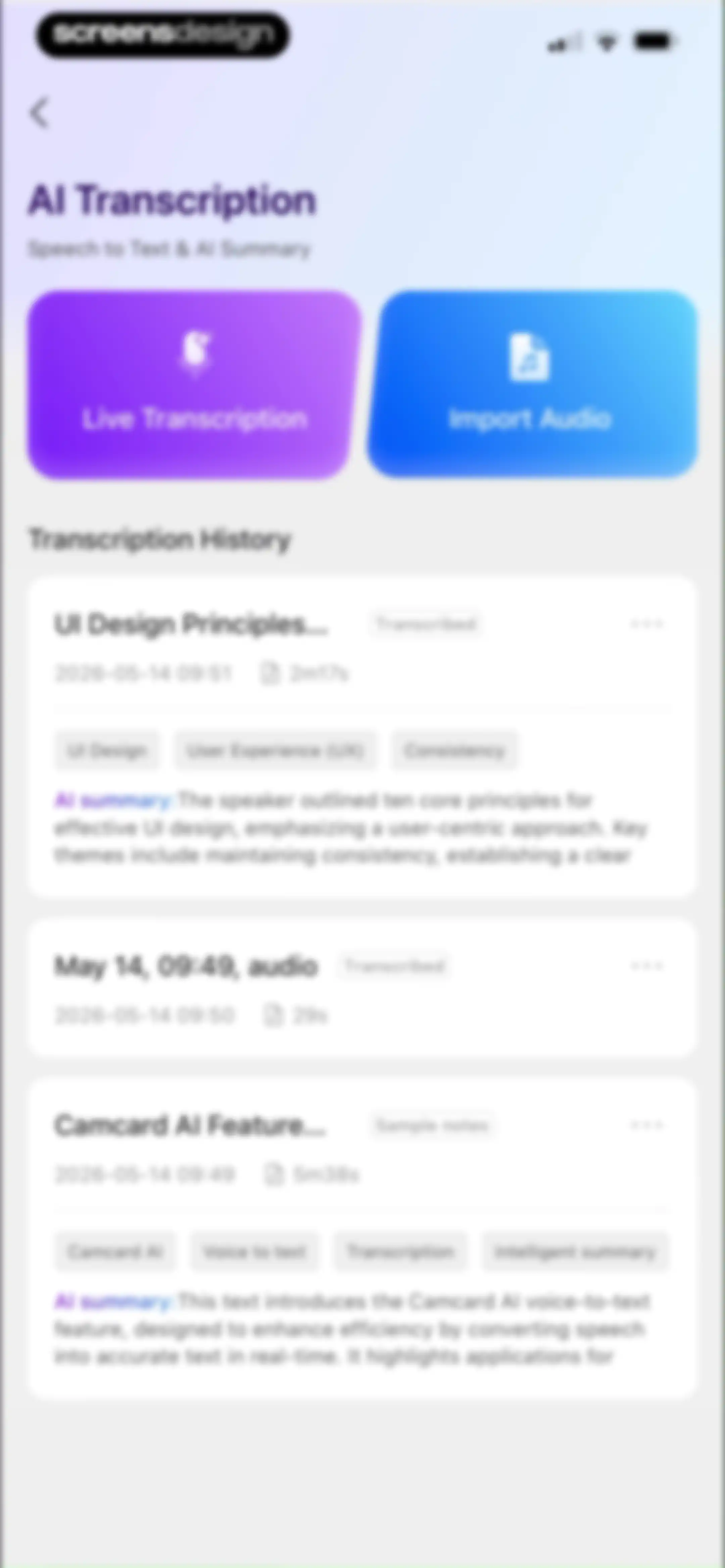 CamCard AI Business Assistant screen 84