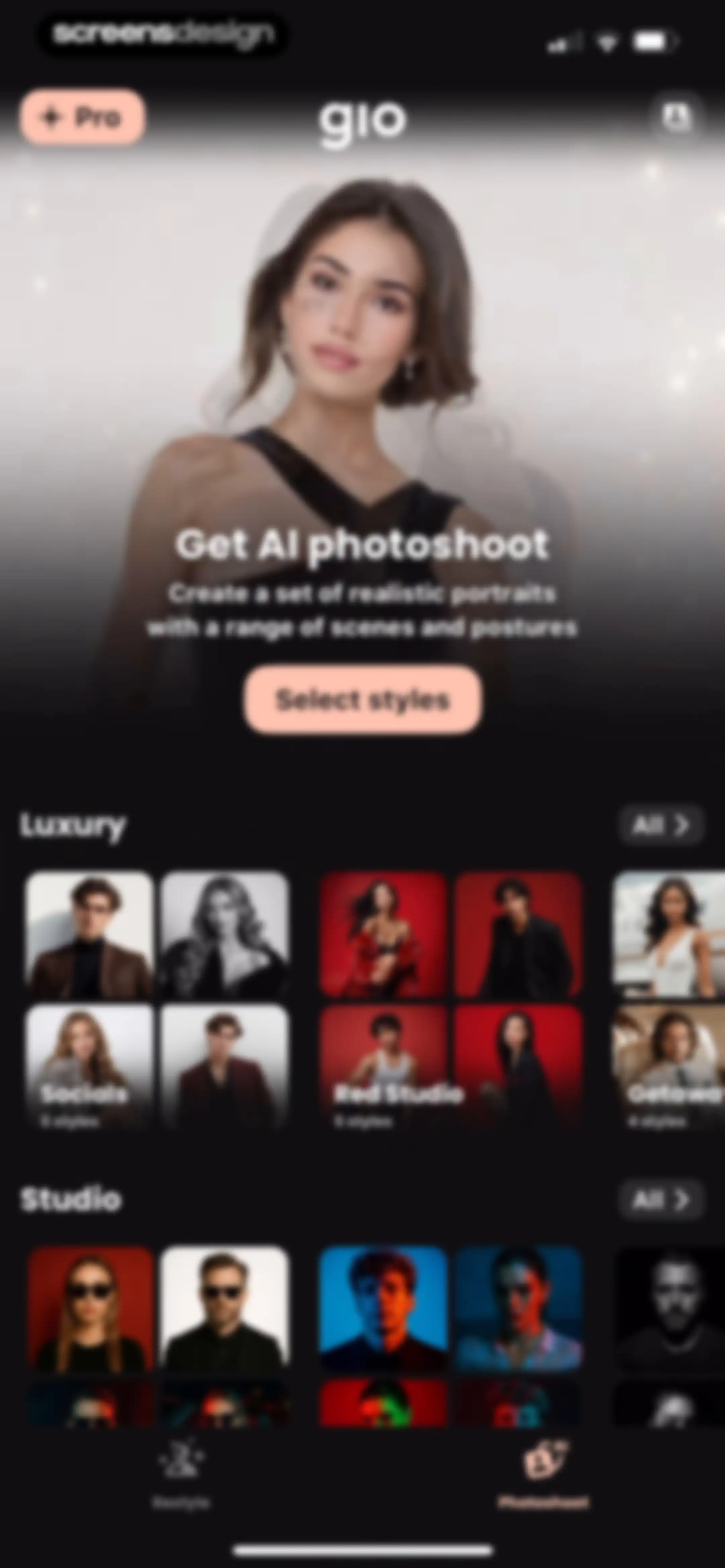 GIO - AI Photoshoot Generator screen 62