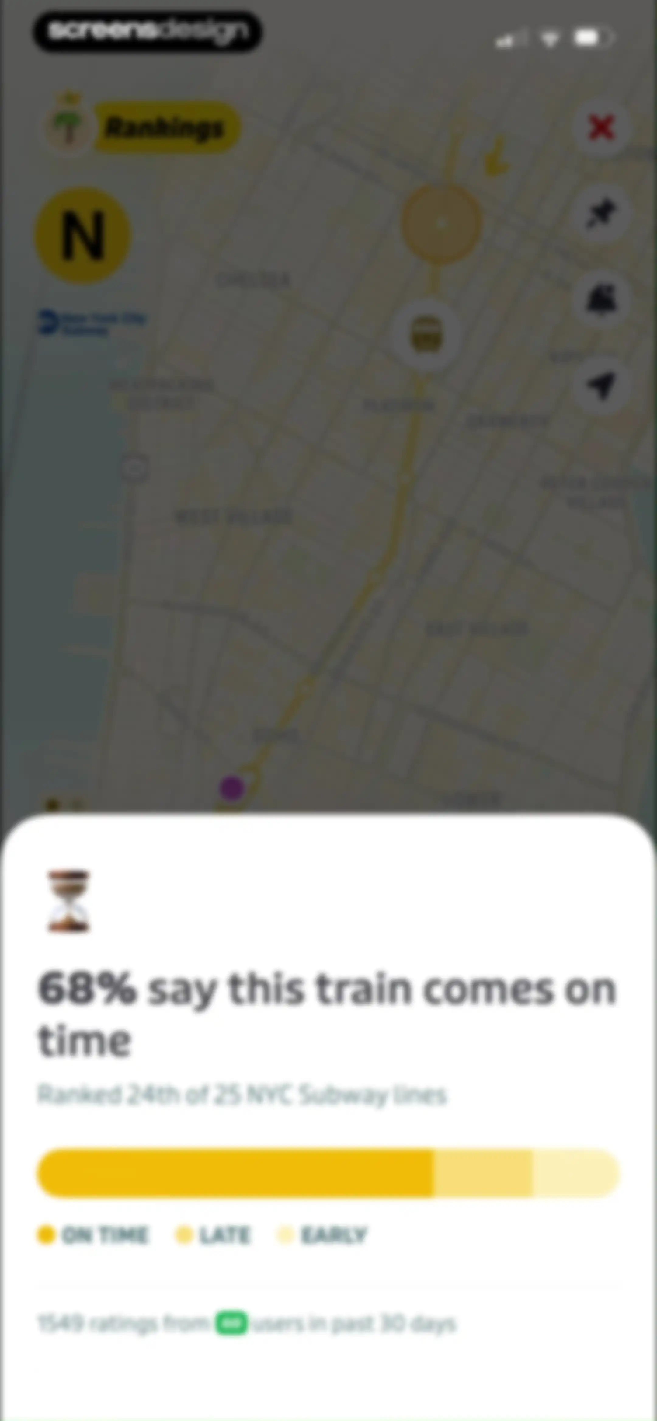 Transit • Subway & Bus Times screen 46