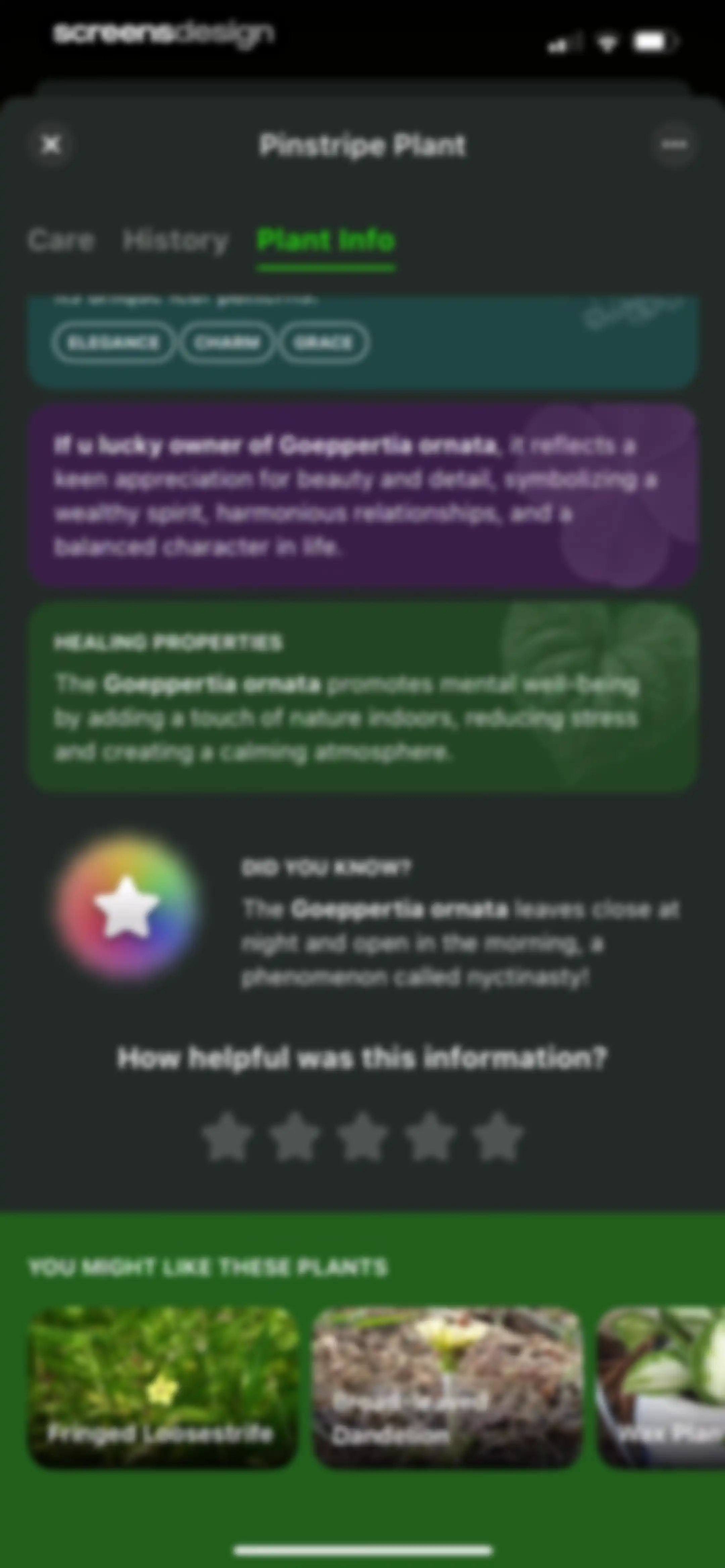 Plant Identifier & Care App screen 69