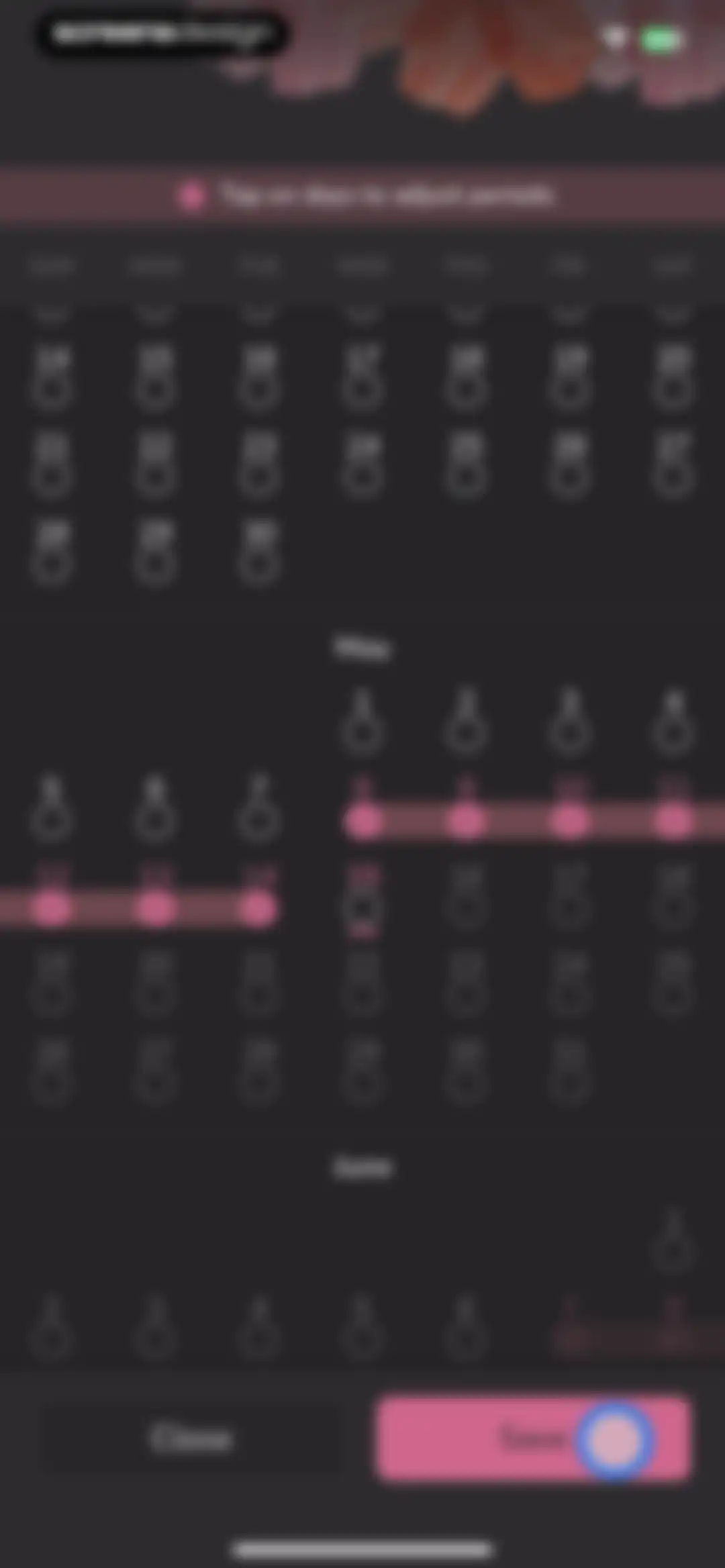 Period Tracker and Calendar screen 13