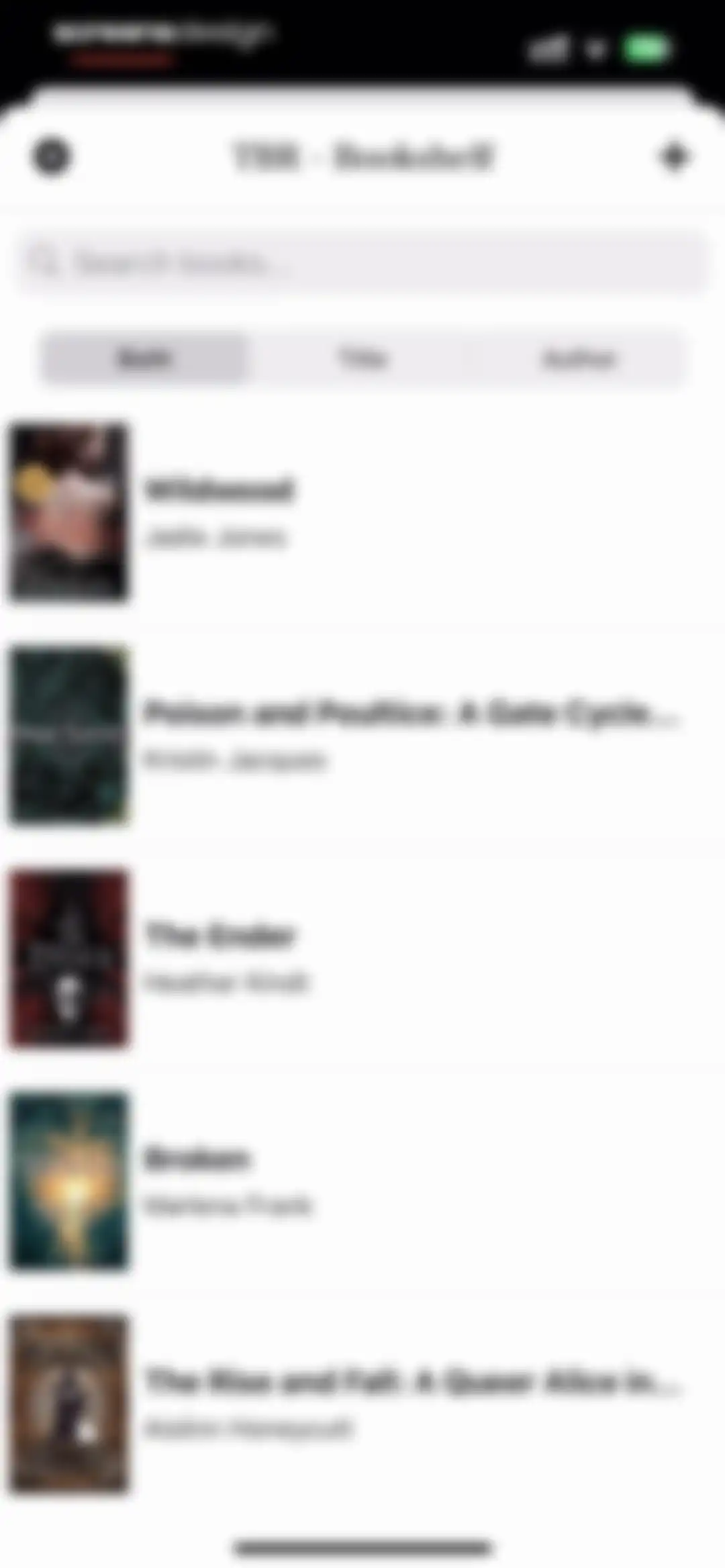 TBR - Bookshelf screen 77
