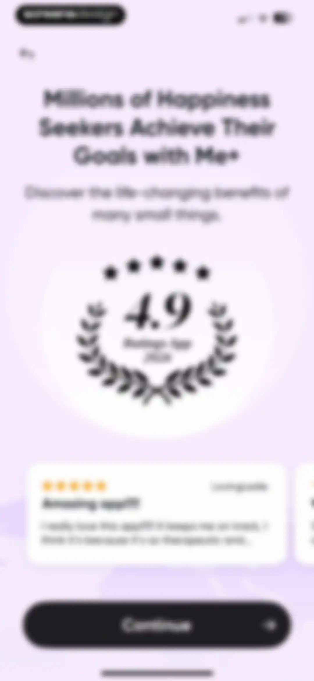 Me+ Lifestyle Routine screen 7