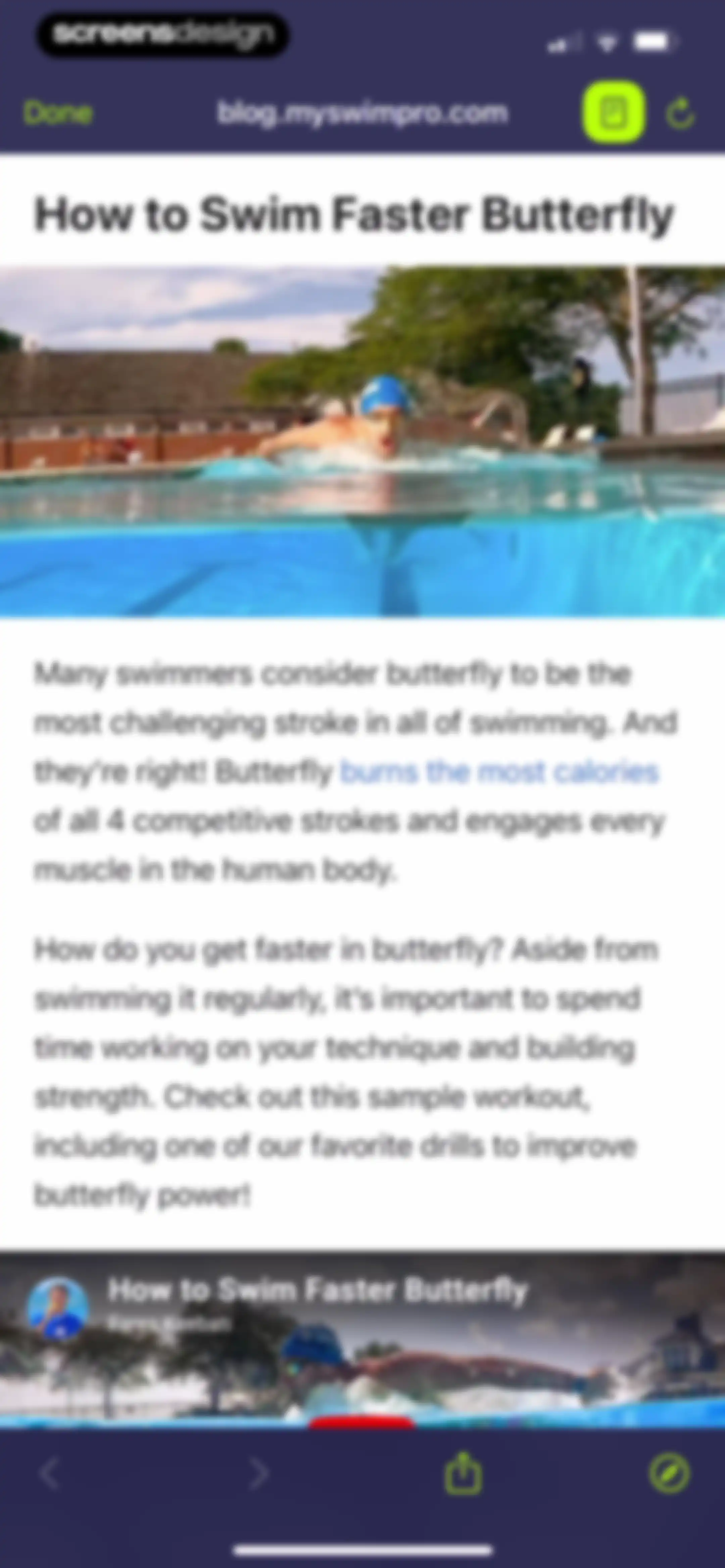 MySwimPro: #1 Swim Workout App screen 111