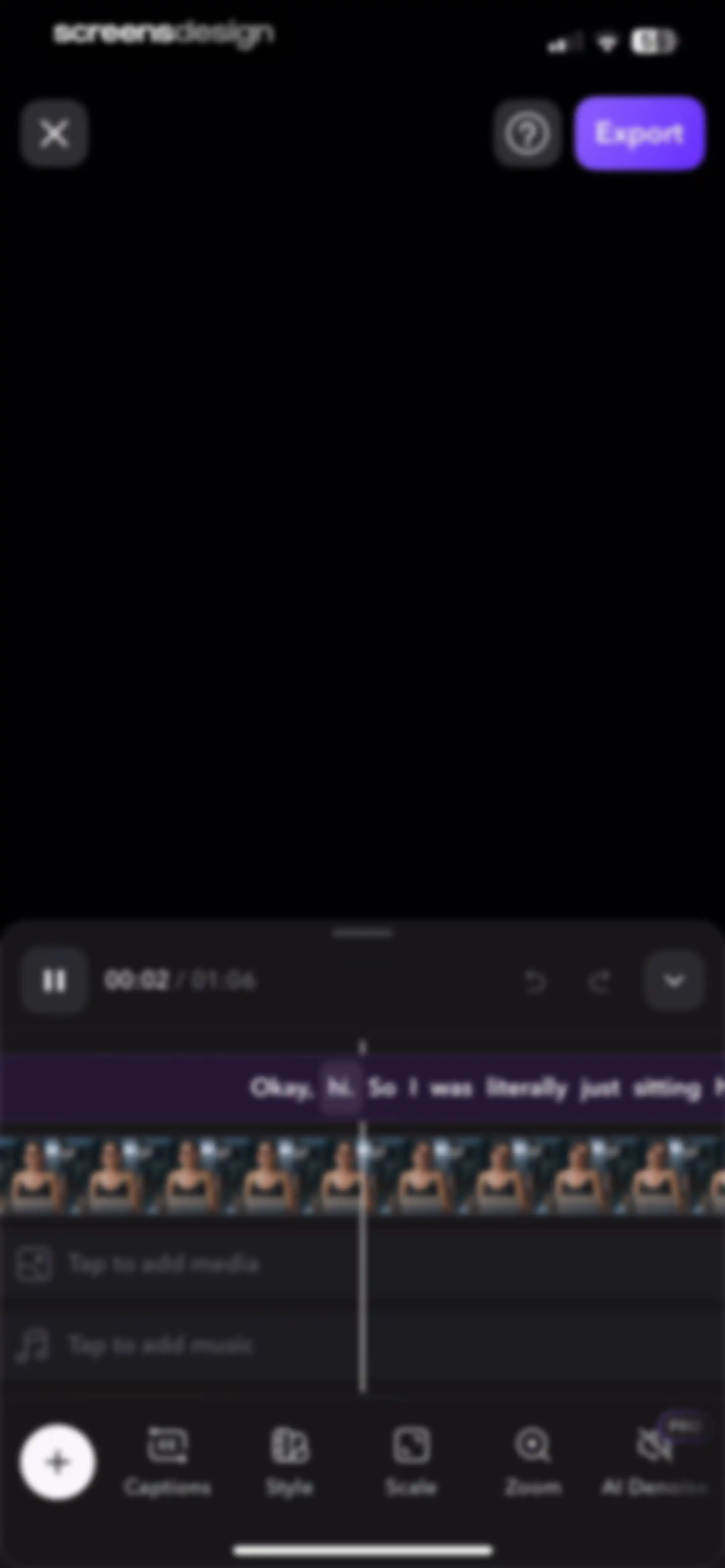 Captions: AI Edits Your Video screen 108