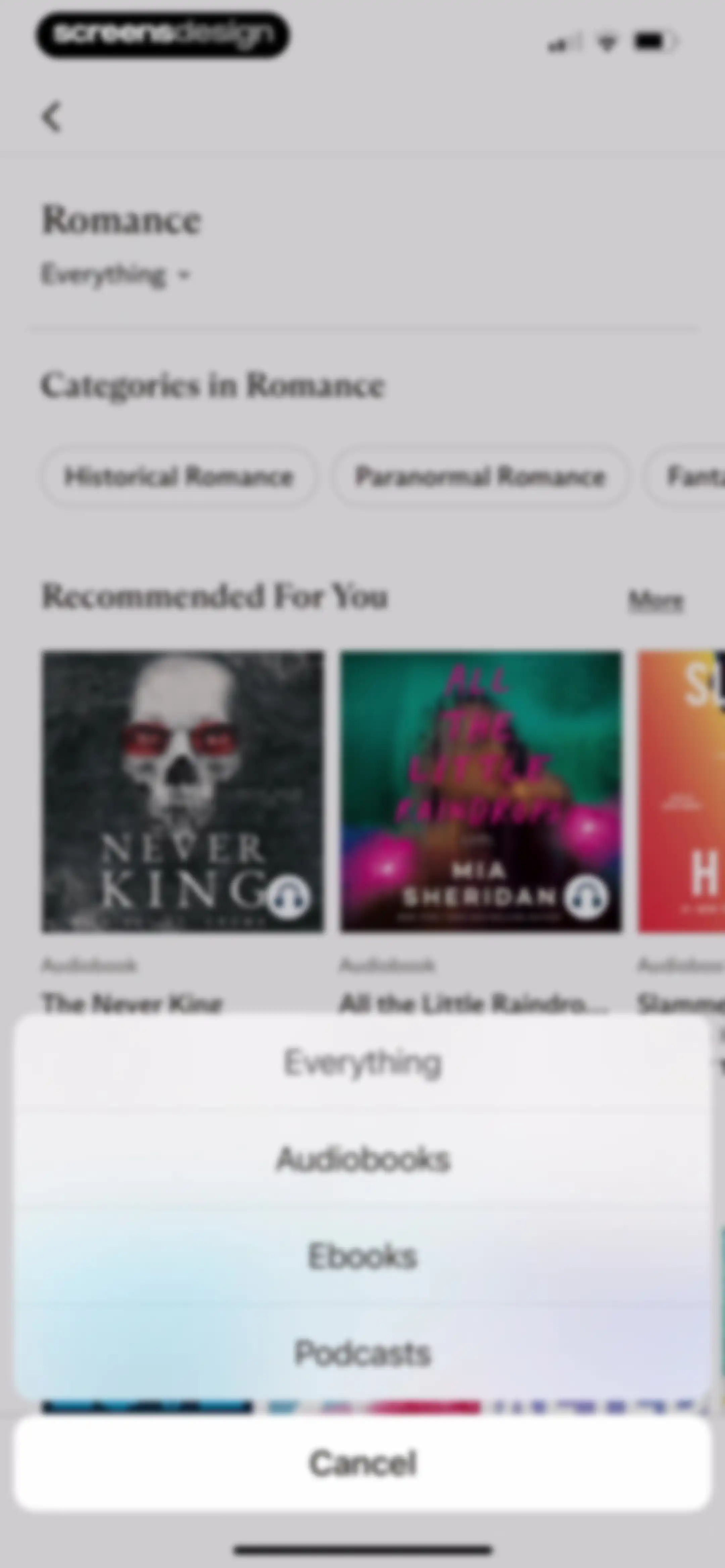 Everand: Audiobooks & Ebooks screen 136
