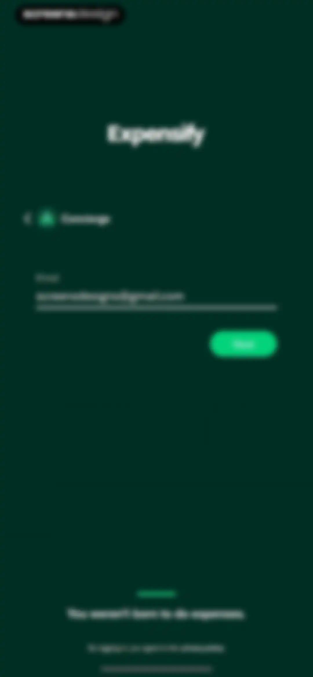 Expensify - Travel & Expense screen 2