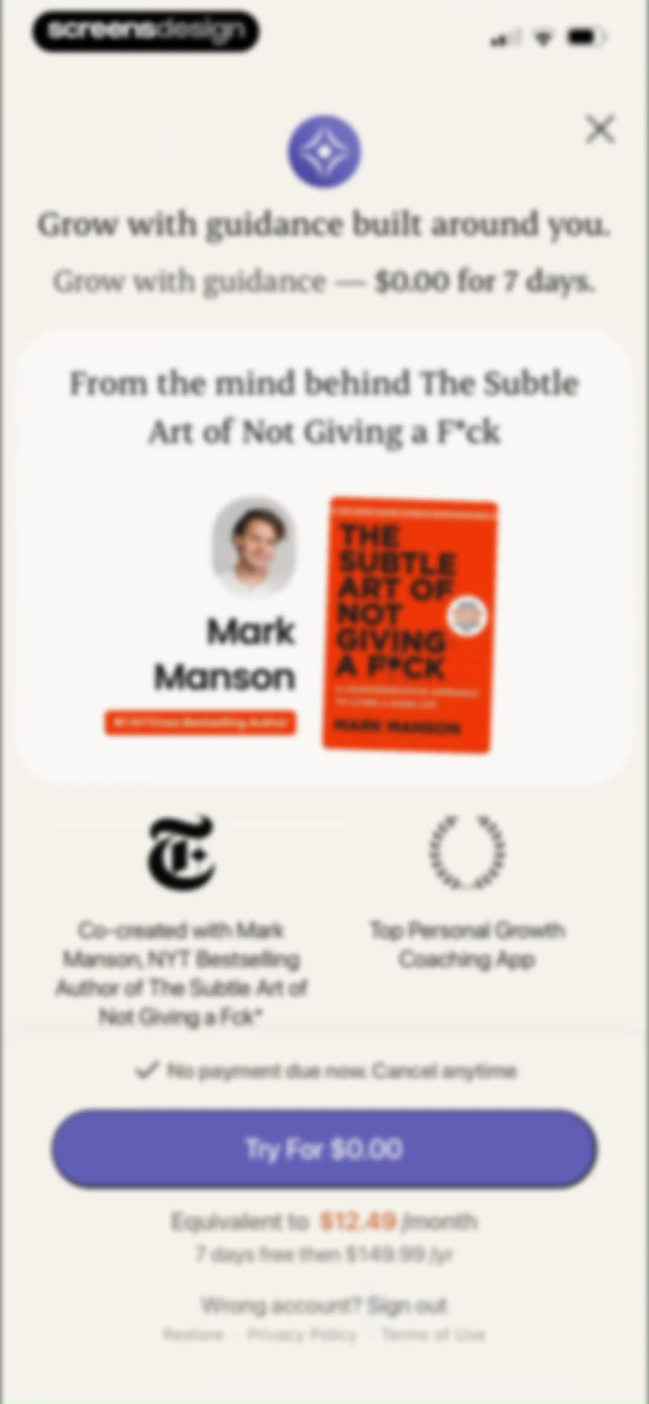 Purpose: AI Mentor & Coach screen 48
