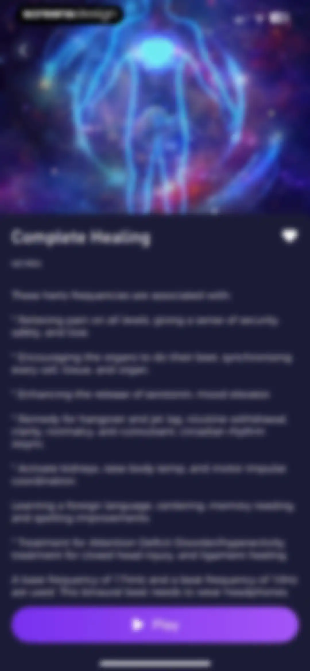 Frequency: Healing Sounds screen 34