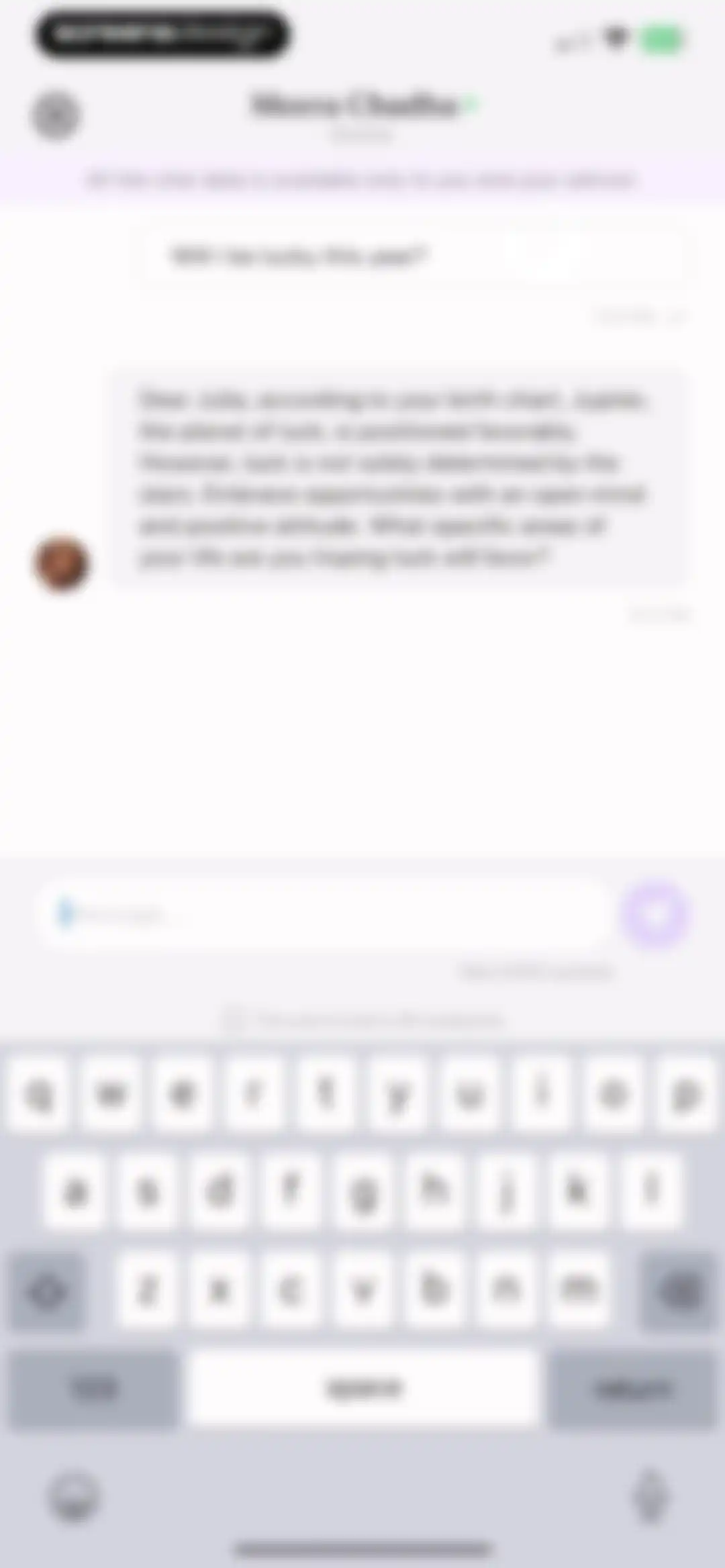 Serene: Talk to Astrologer screen 65