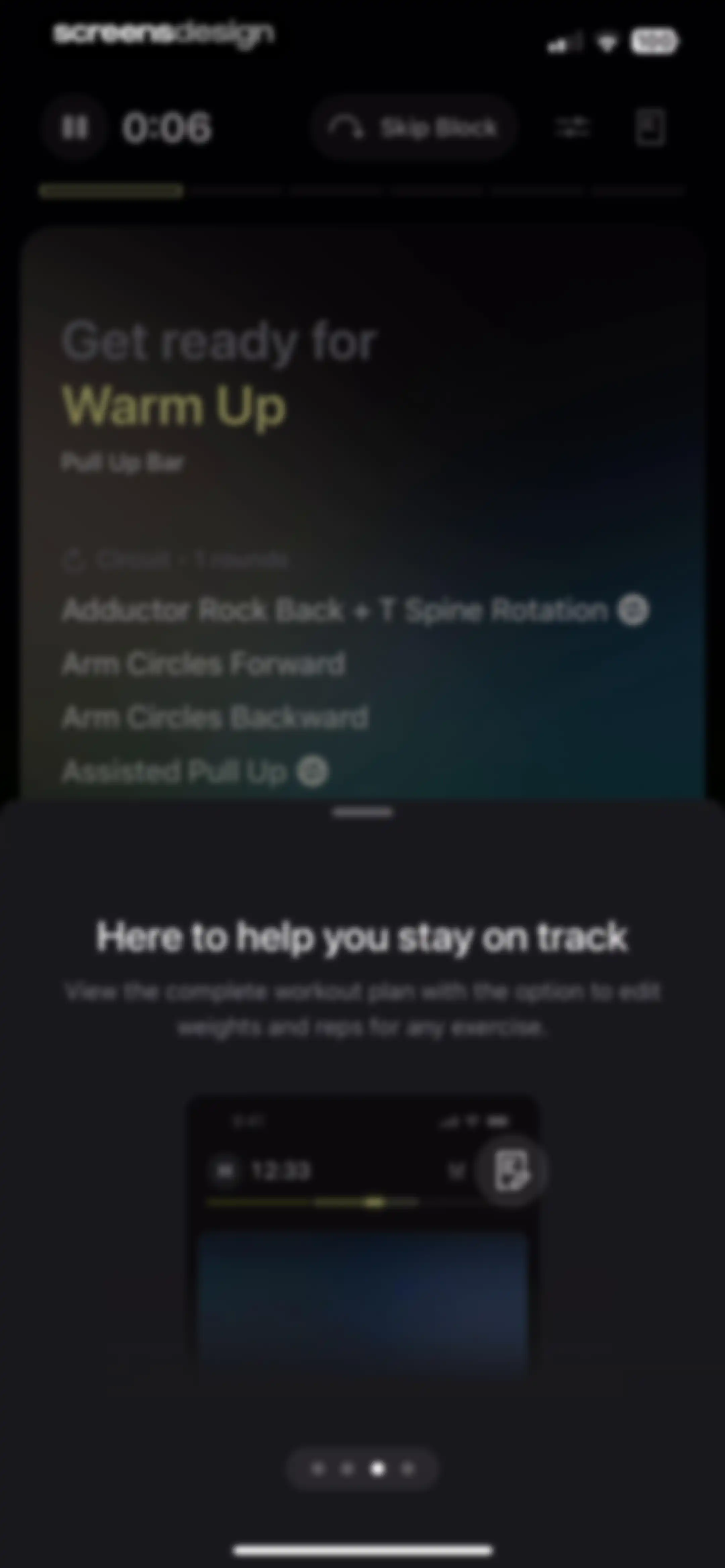 Peloton Strength+ screen 53