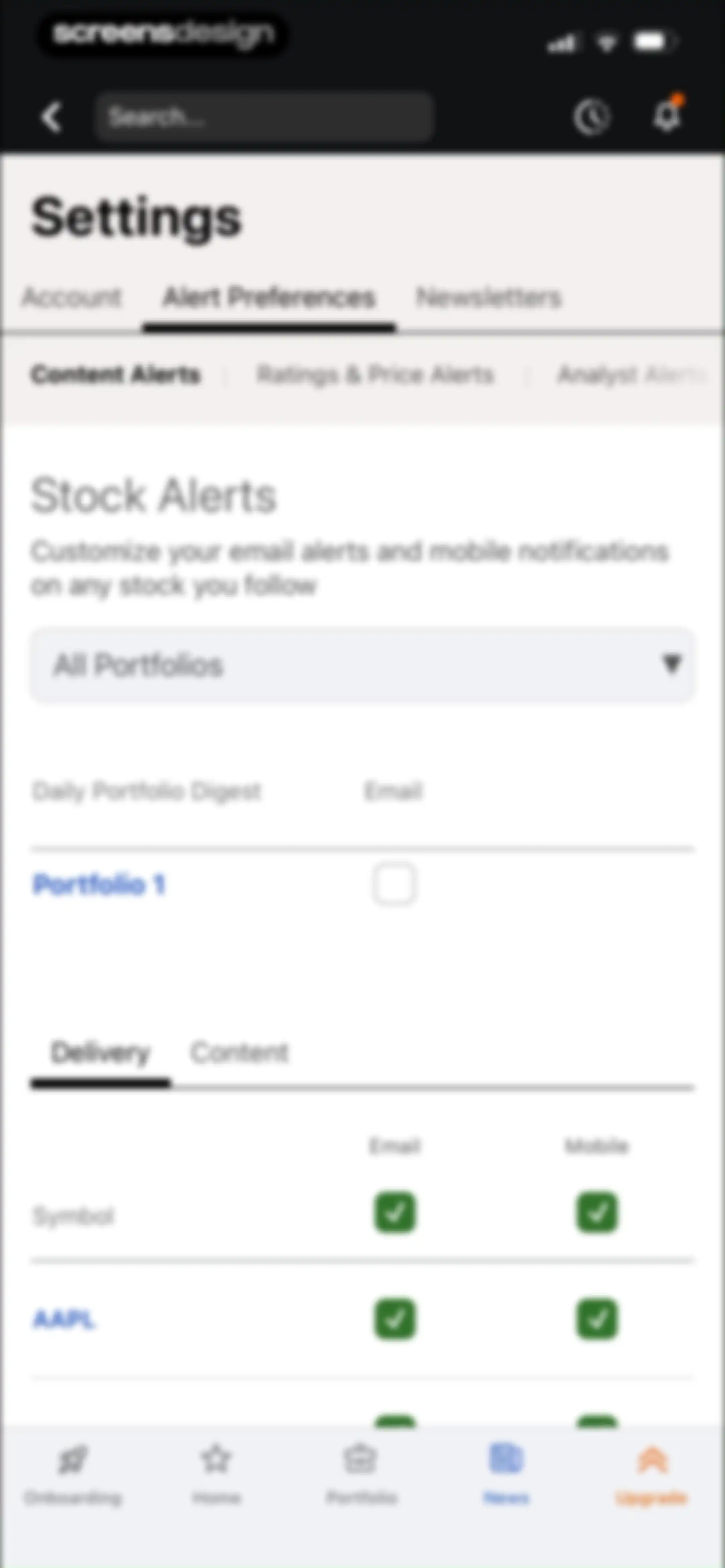 Seeking Alpha: News & Analysis screen 94