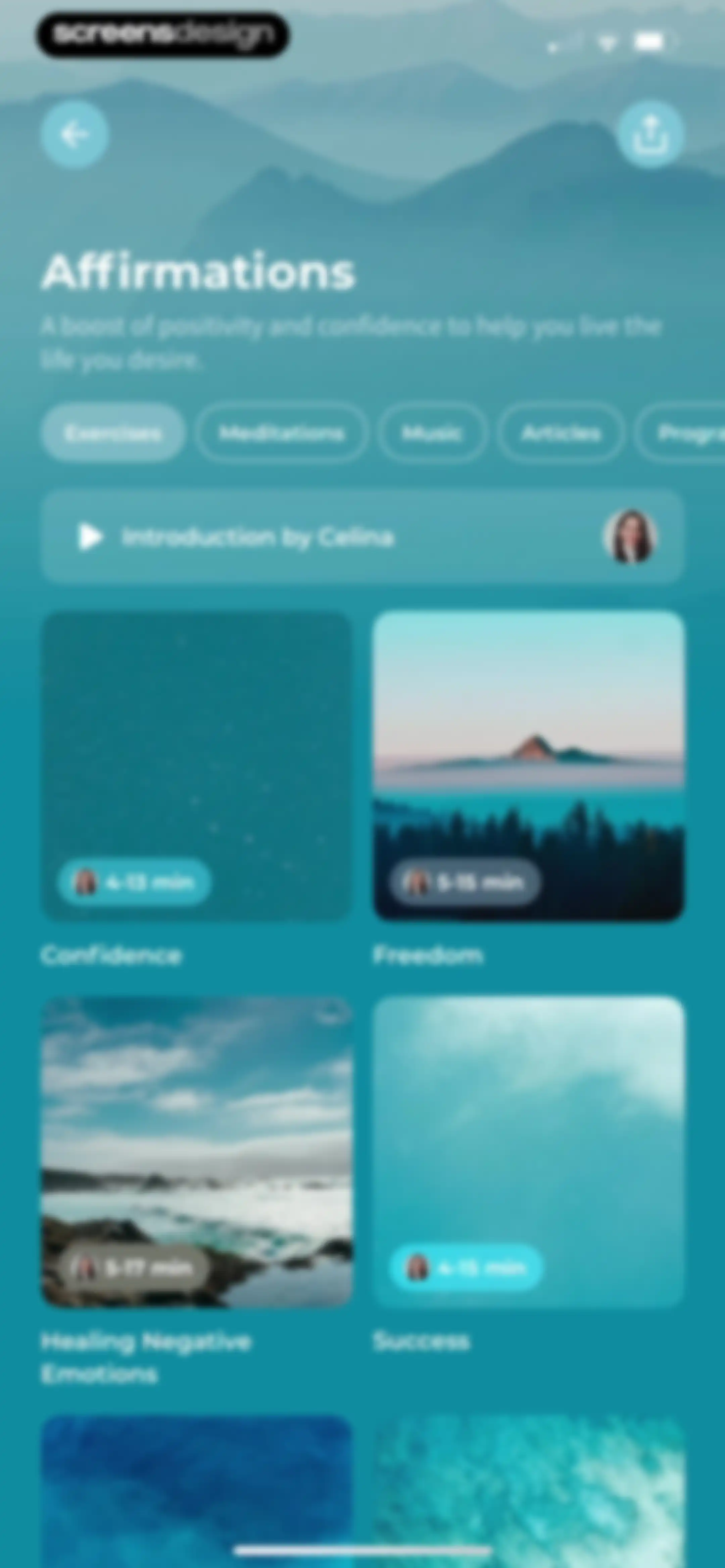 Meditation Moments - Guided screen 67